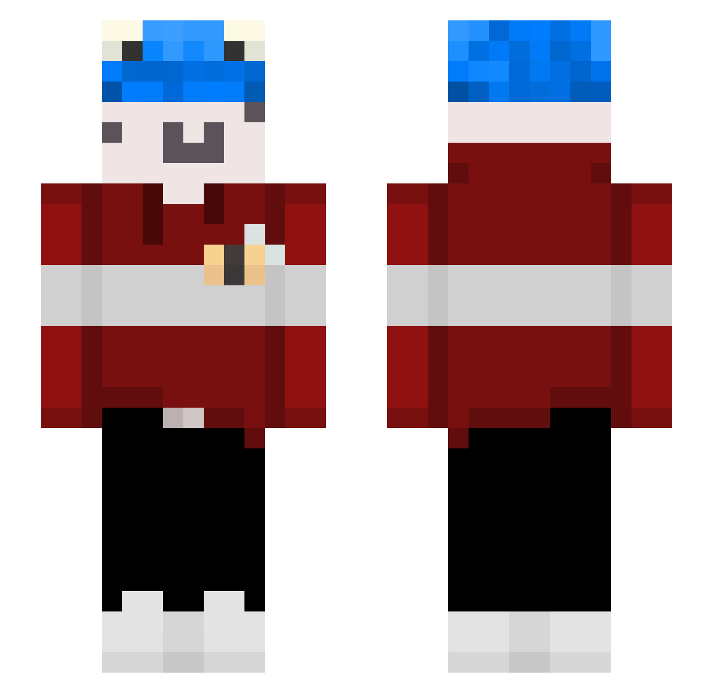 Danyuul Minecraft skin, front and back view