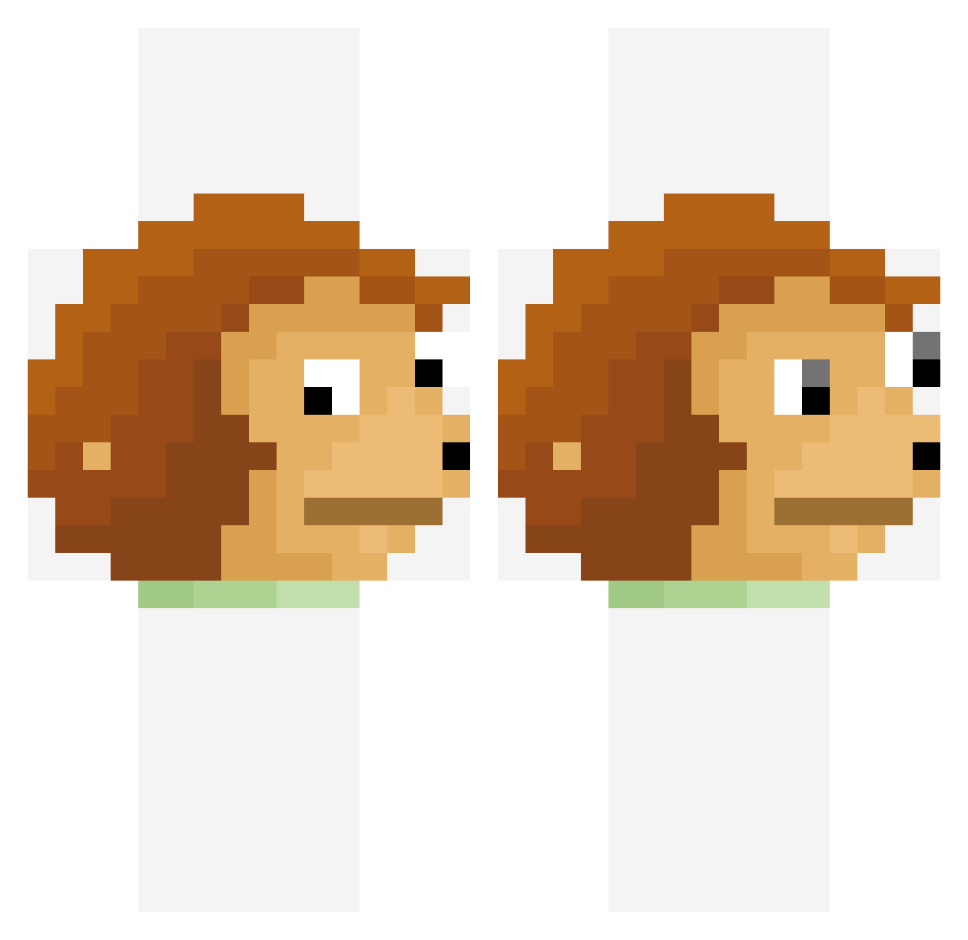 SmalltimeZ Minecraft skin, front and back view