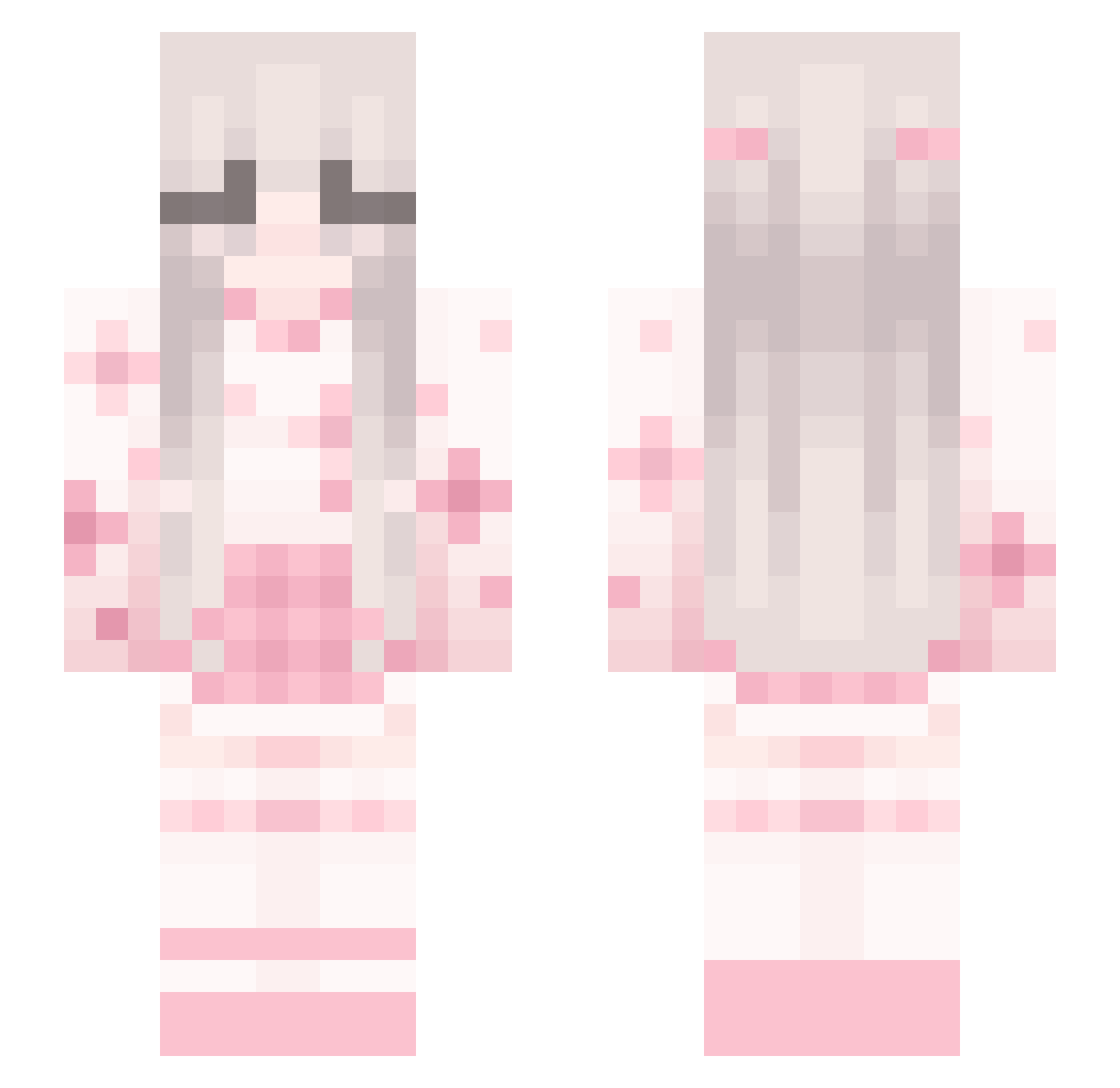 KAPONERR Minecraft skin, front and back view