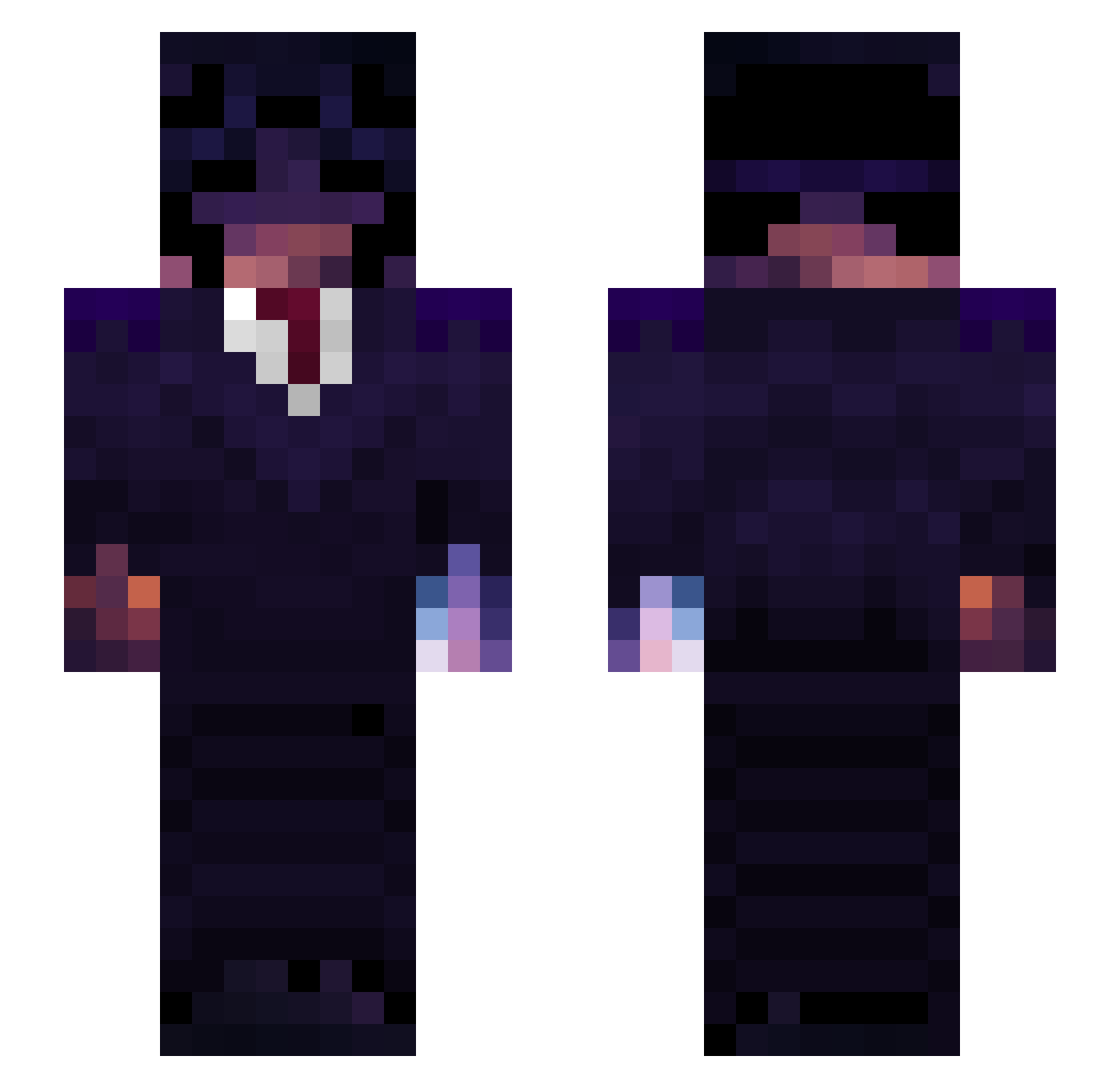 Dogekingcool Minecraft skin, front and back view