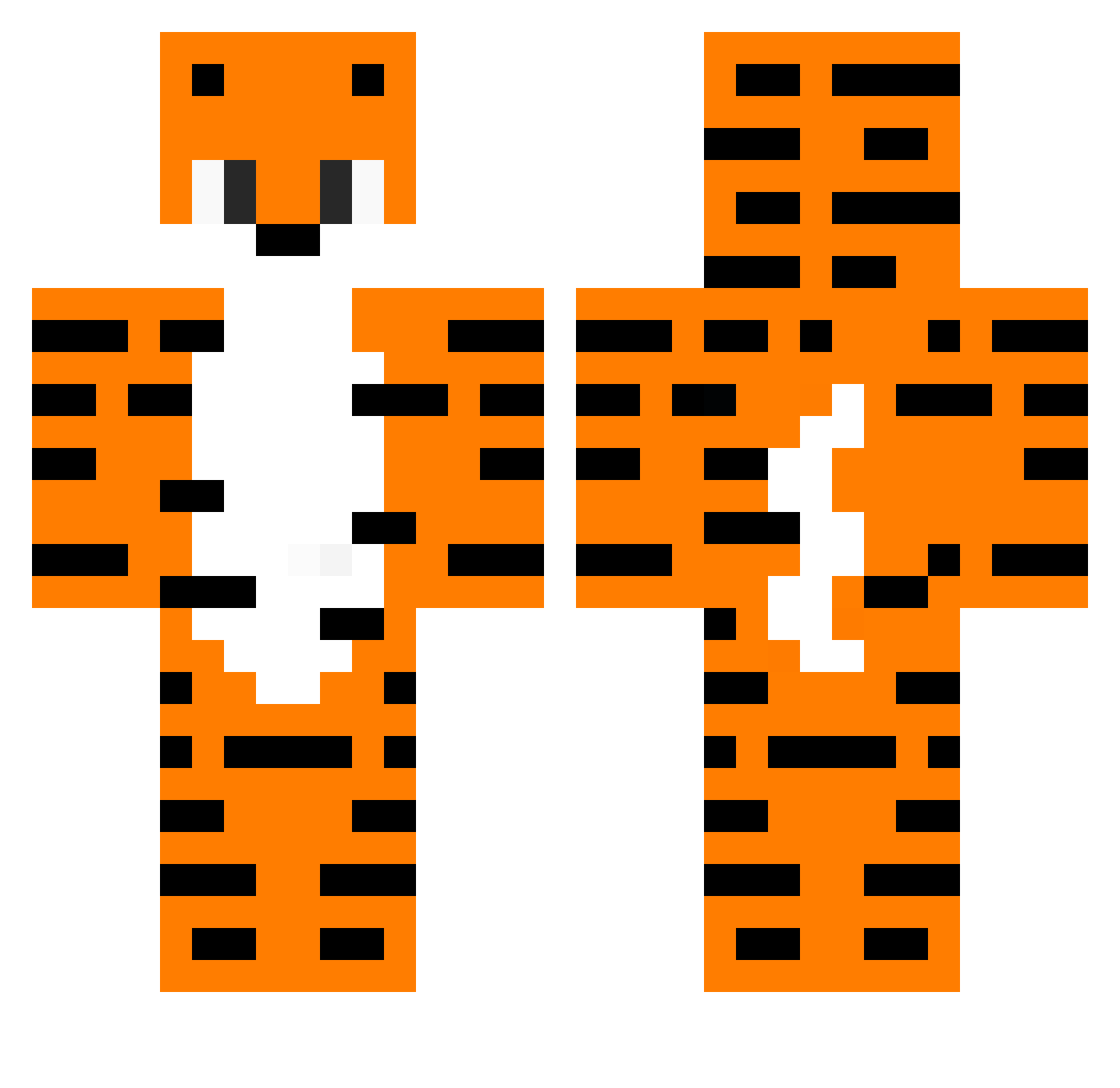 Stark1981 Minecraft skin, front and back view