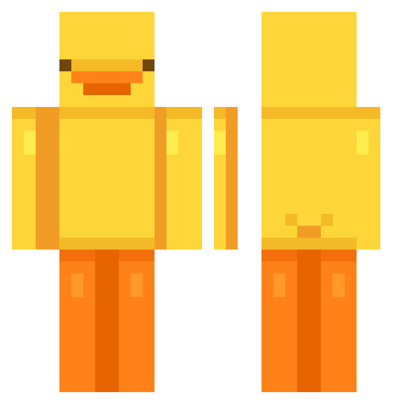 TurtleArmy4Life Minecraft skin, front and back view