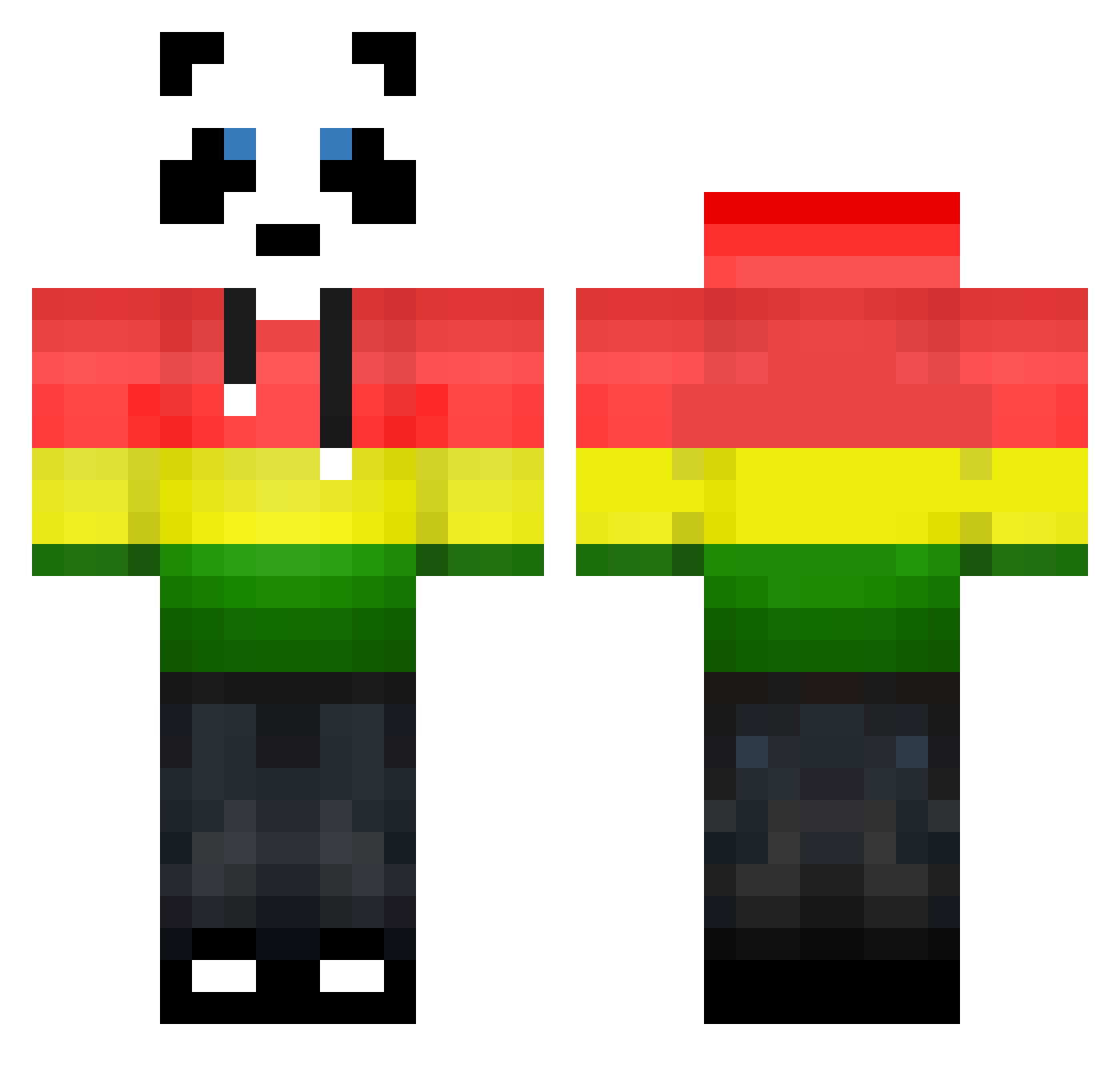 RolandeGilead Minecraft skin, front and back view