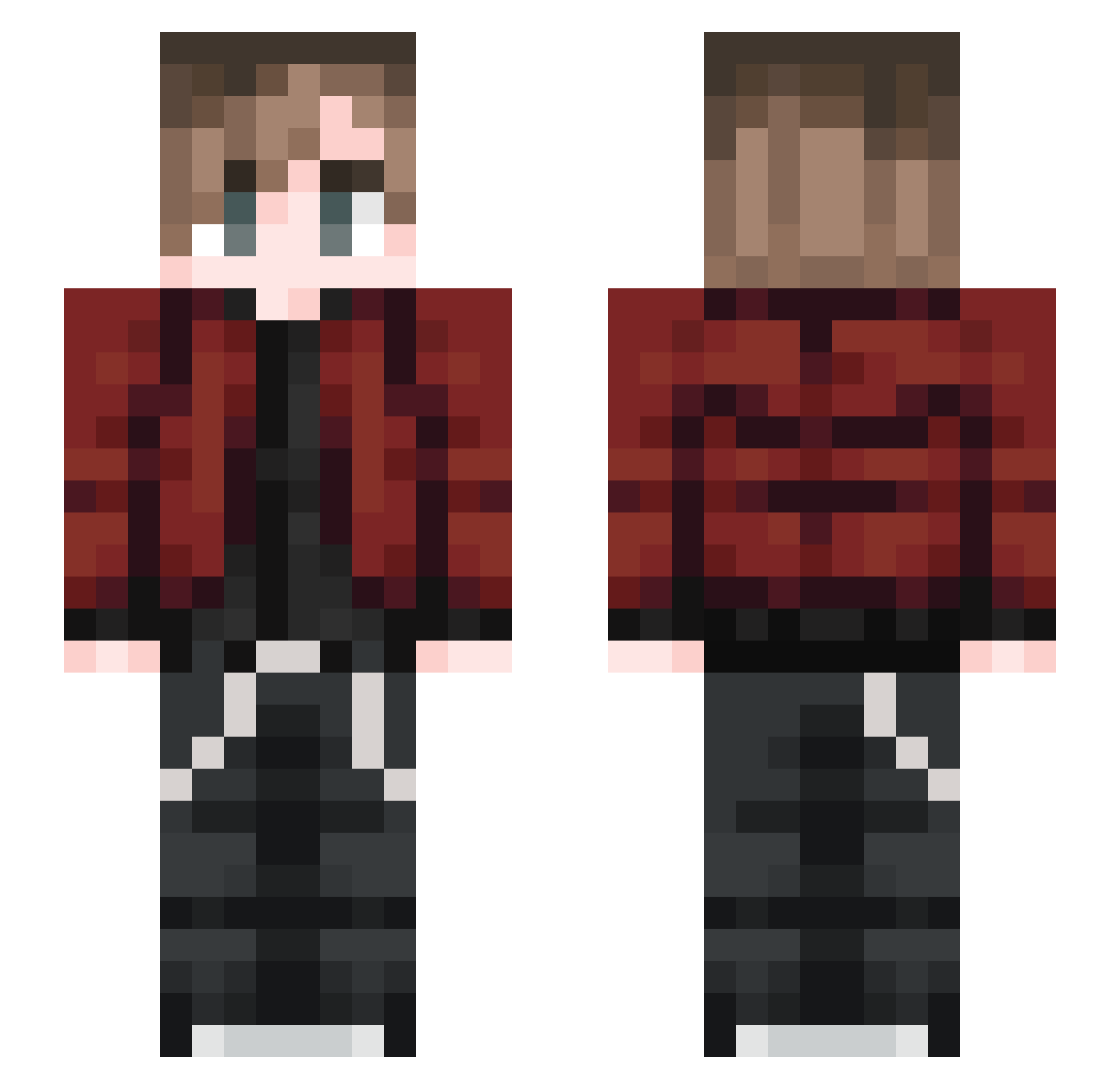 goopman2463 Minecraft skin, front and back view