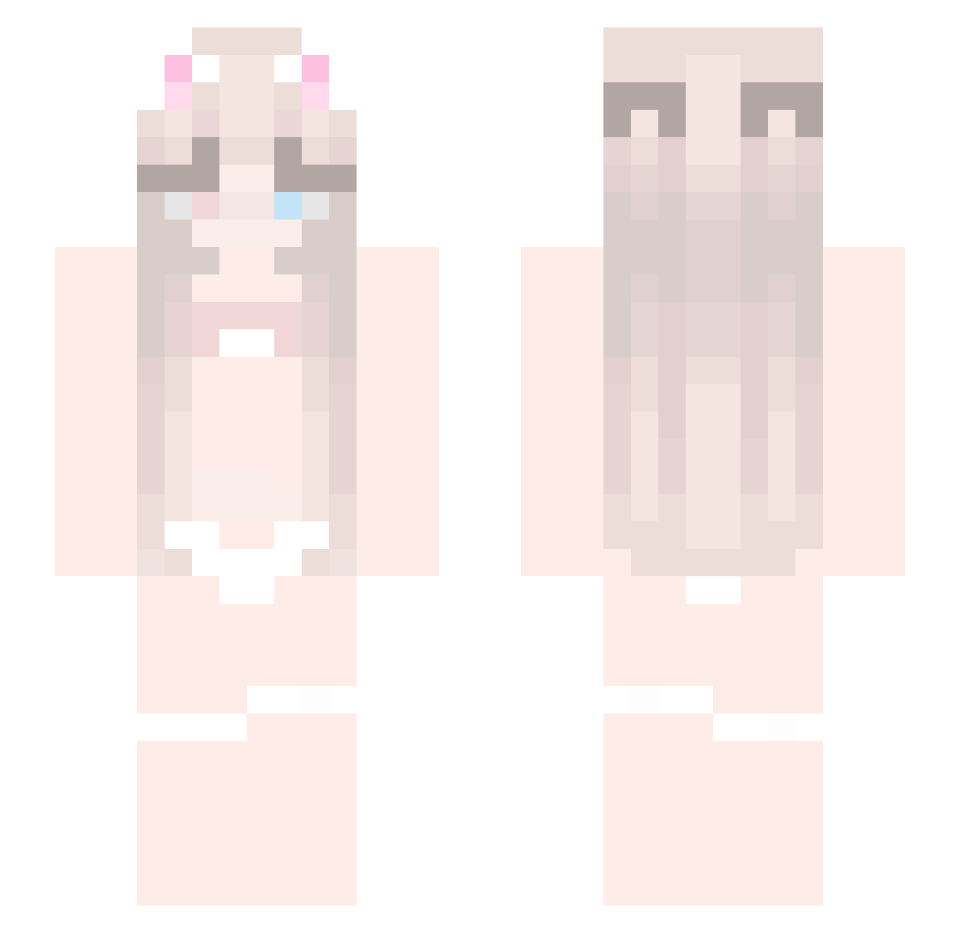 lanlingwww Minecraft skin, front and back view