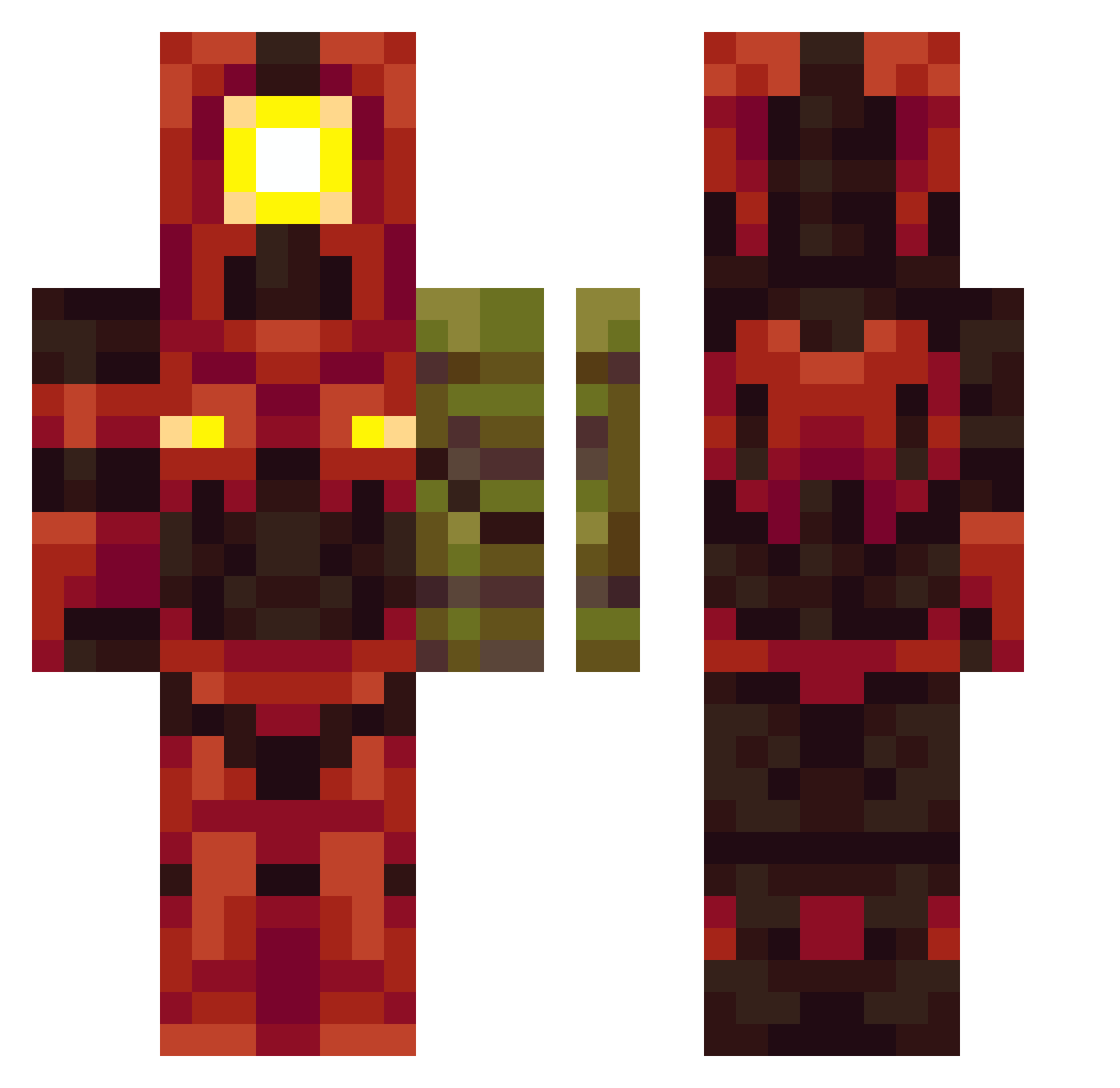 AlexPlay89 Minecraft skin, front and back view