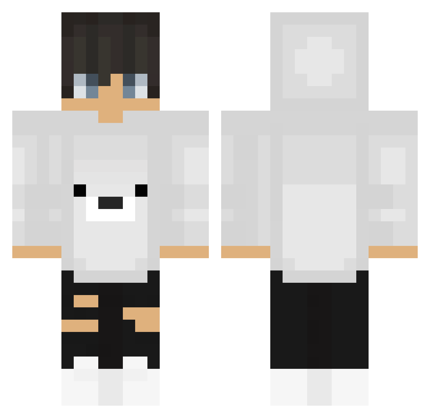 SirTeddyBear1 Minecraft skin, front and back view