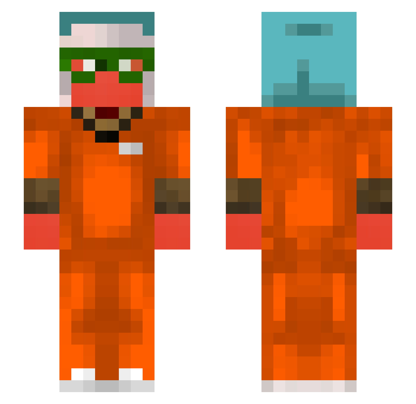 PerplexingEr1k Minecraft skin, front and back view