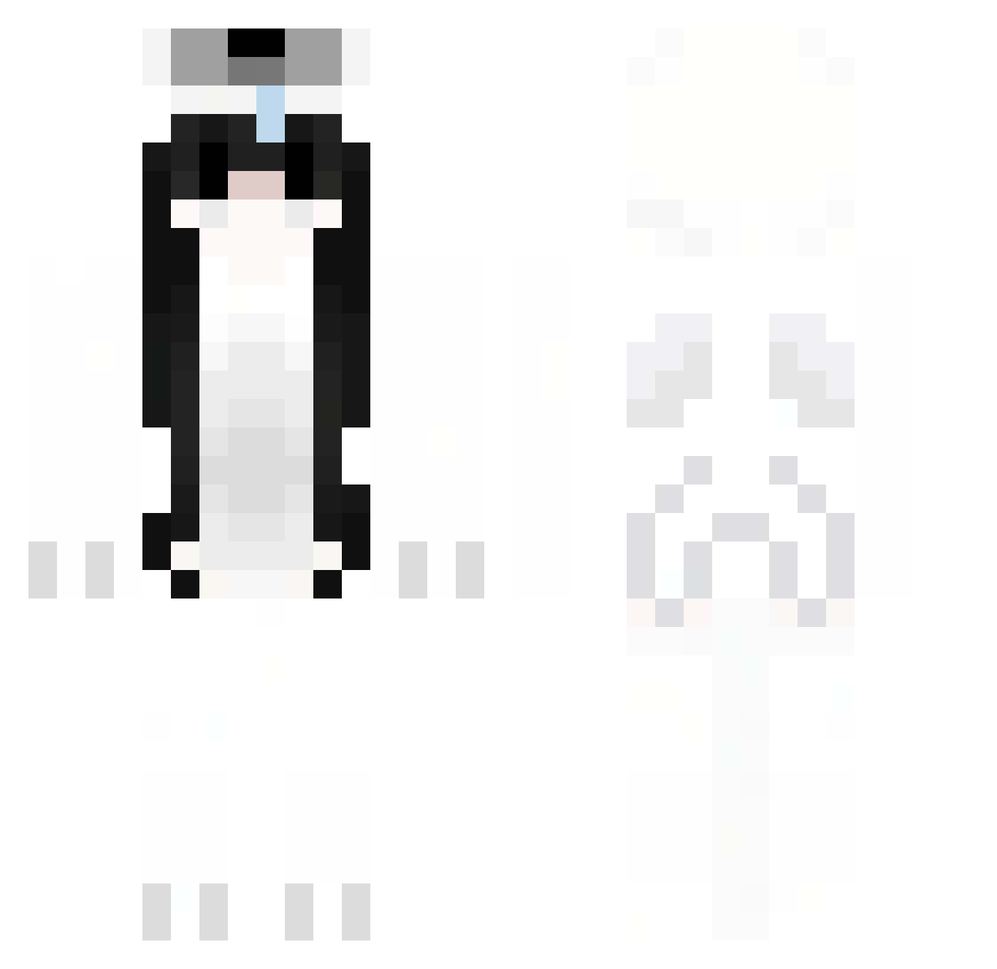 thisisreal Minecraft skin, front and back view