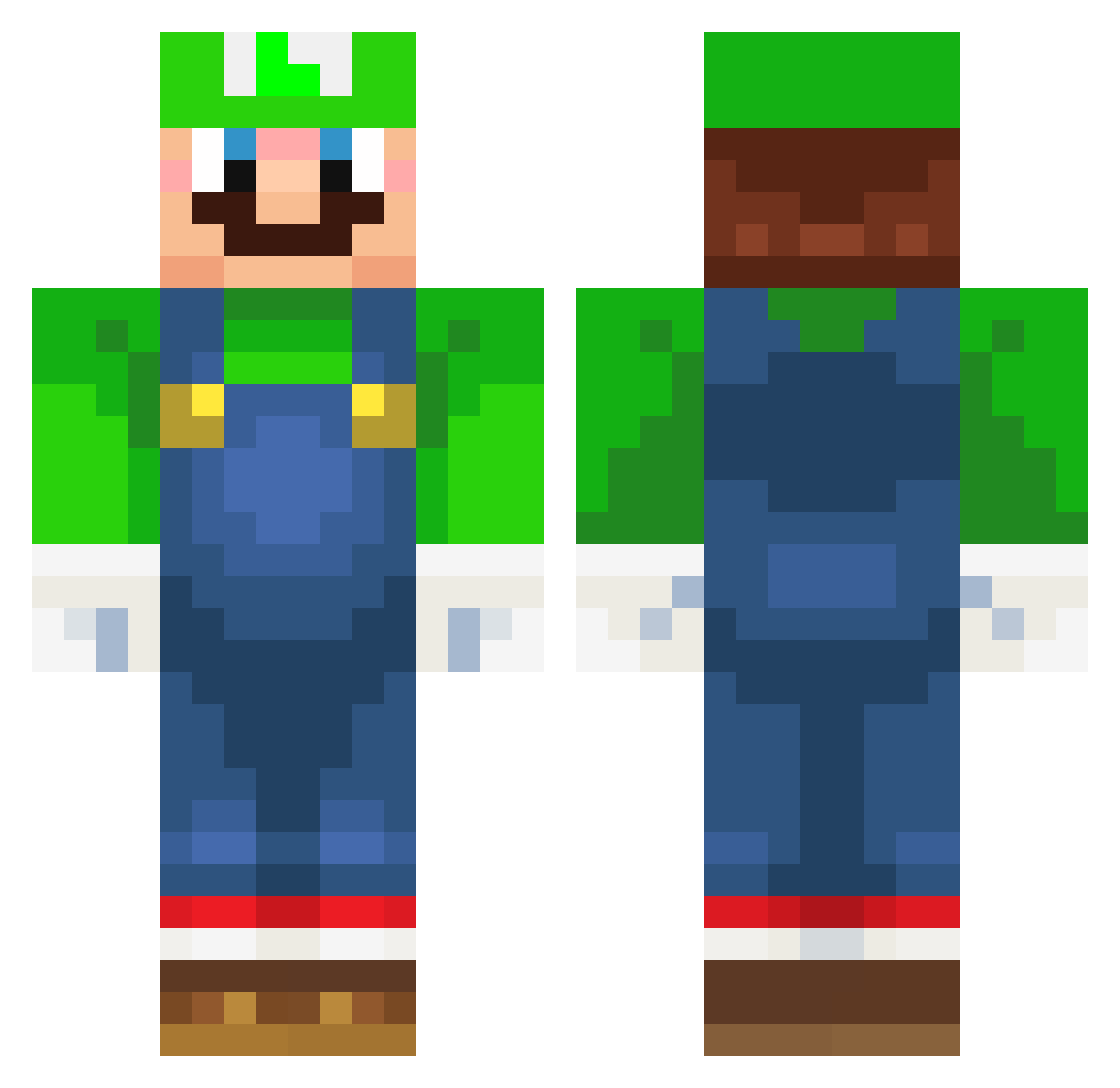 smd299 Minecraft skin, front and back view