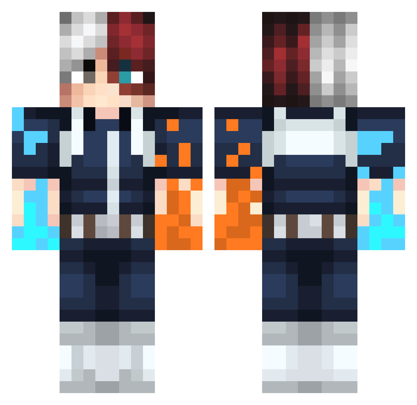 _Lixm_ Minecraft skin, front and back view