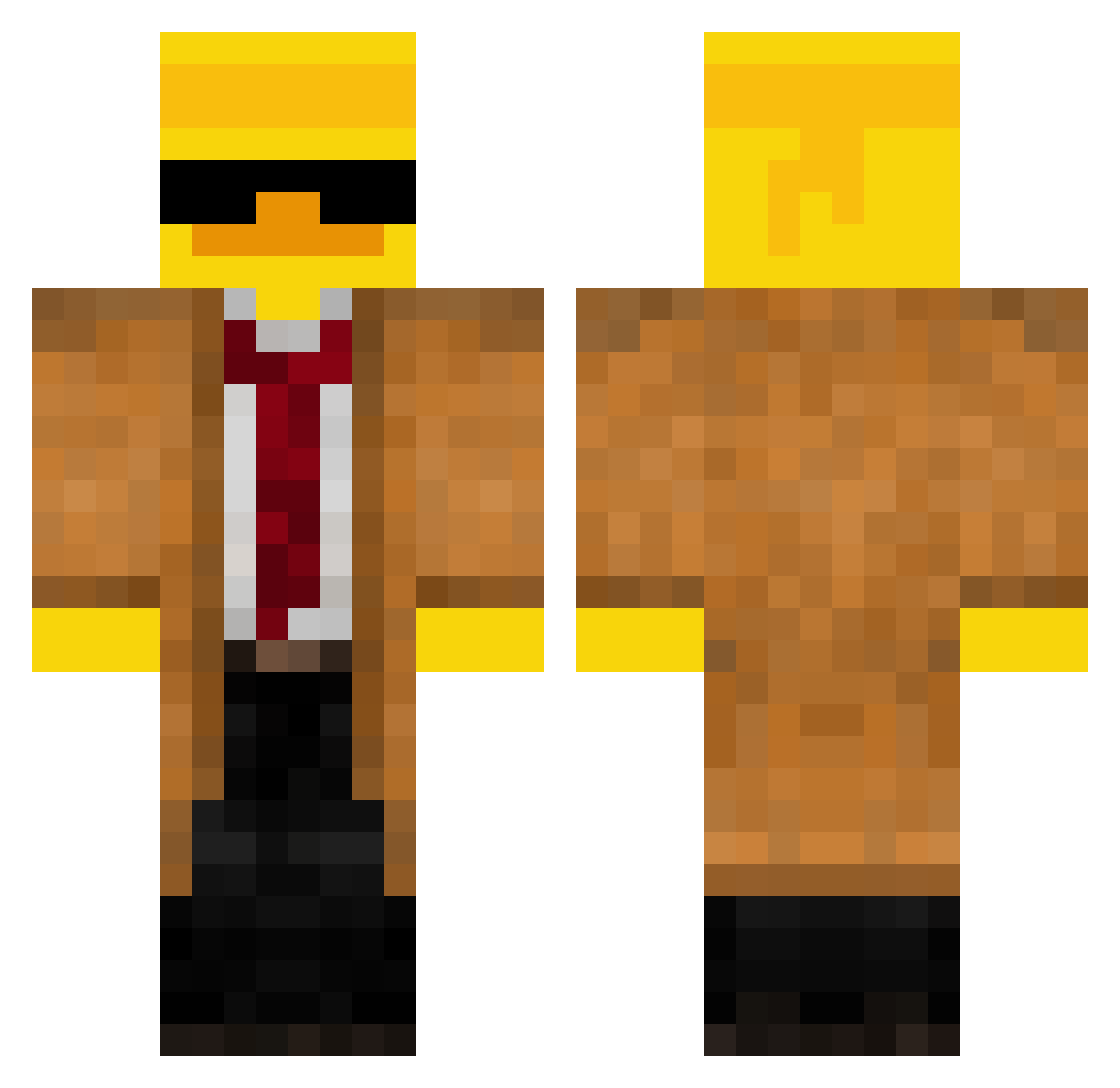 lil_leesterr Minecraft skin, front and back view