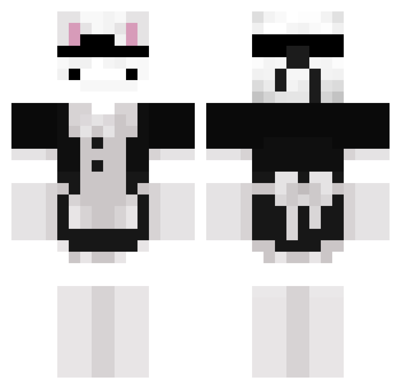 SrFriv Minecraft skin, front and back view