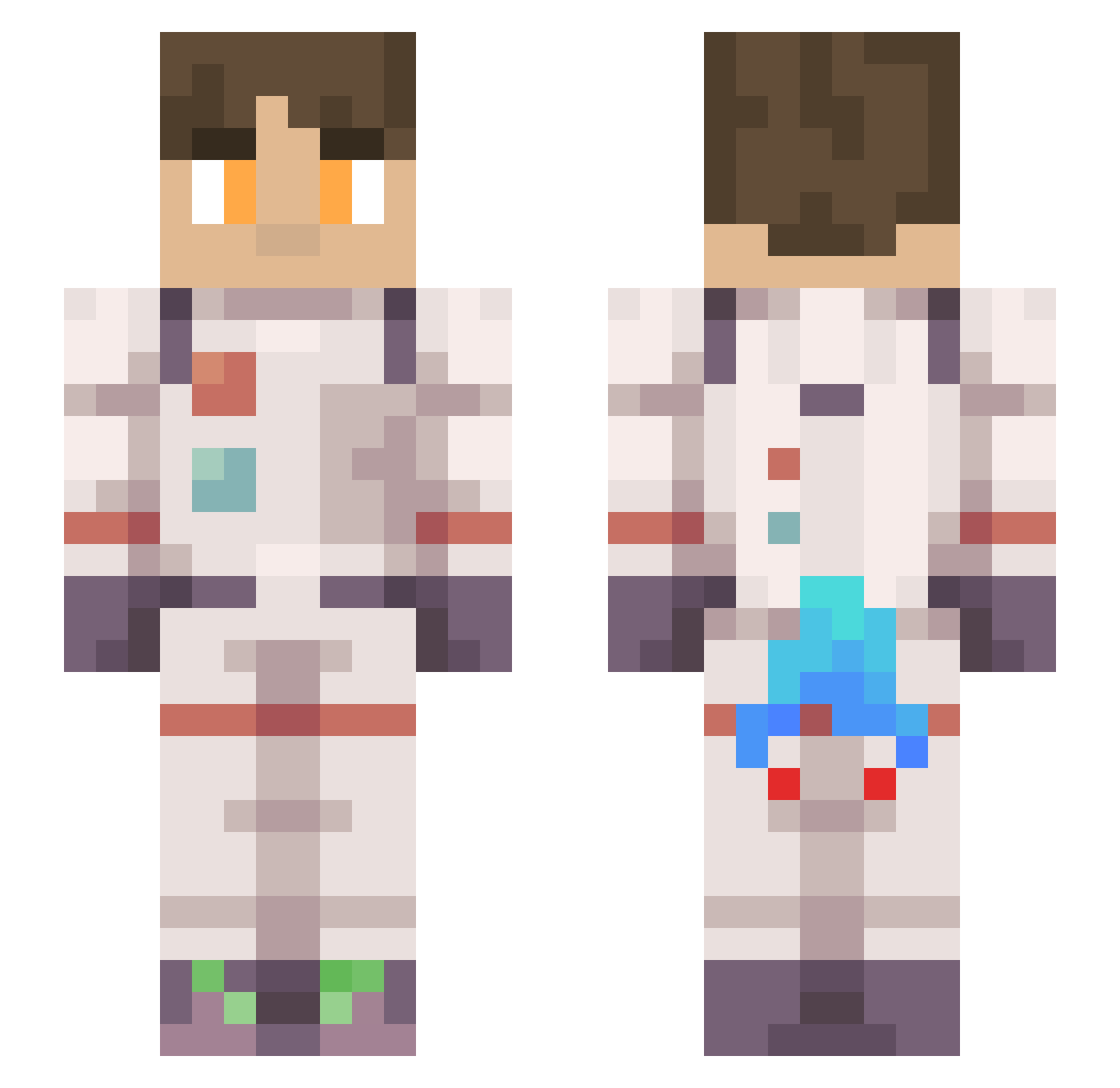 Y0UNGLING_SLAYER Minecraft skin, front and back view