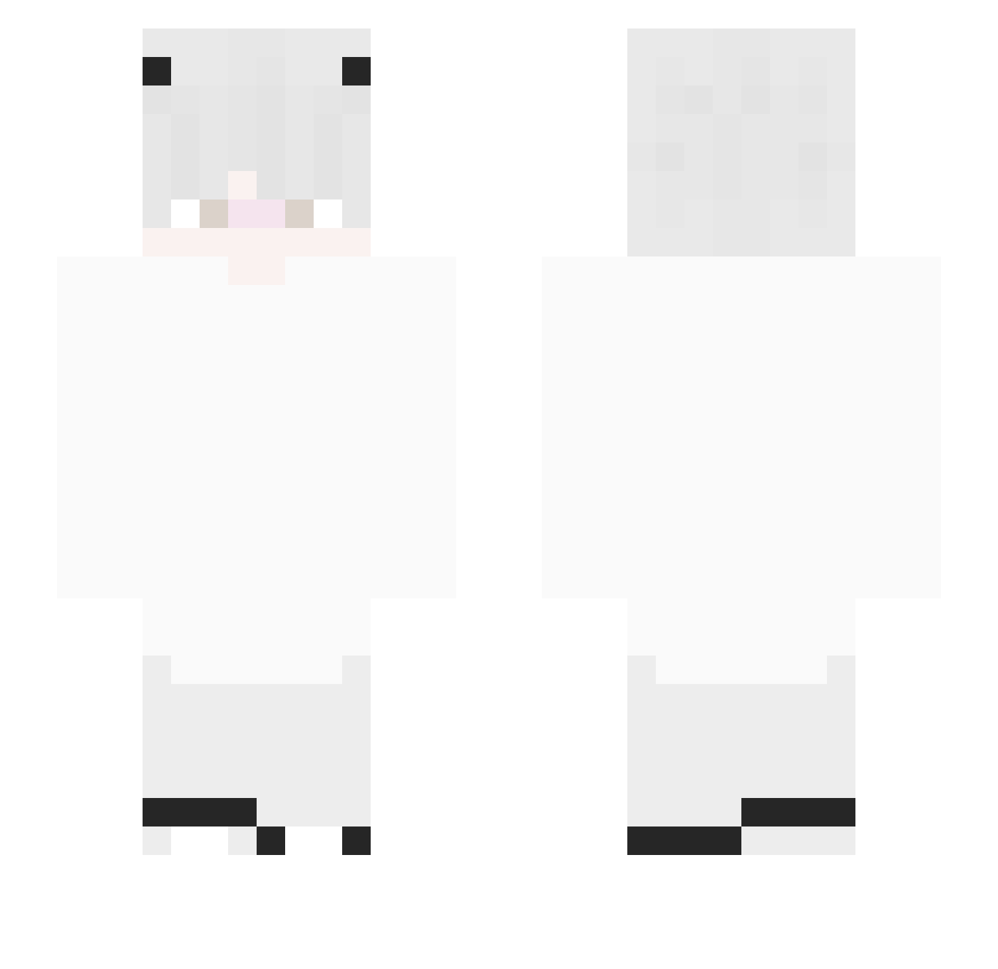 HastyTK Minecraft skin, front and back view