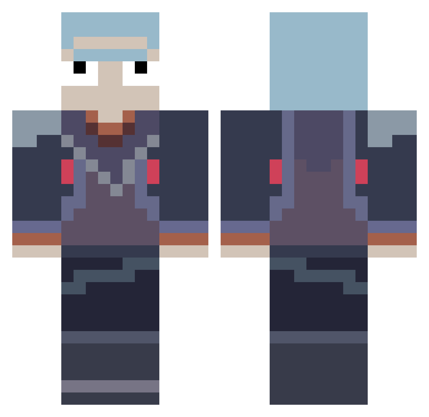 bialyserniczek Minecraft skin, front and back view