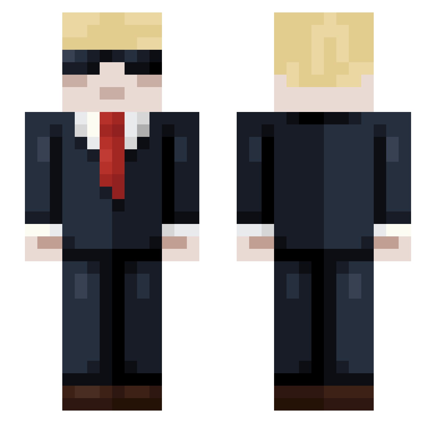 StardestroyerYT Minecraft skin, front and back view