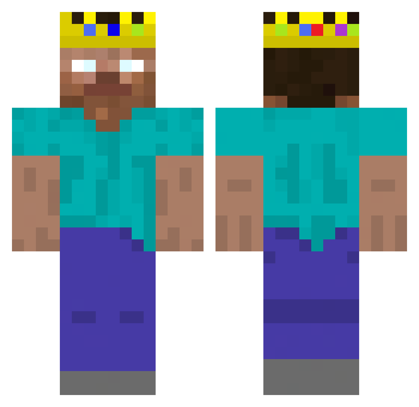 Theo_Rizzler Minecraft skin, front and back view