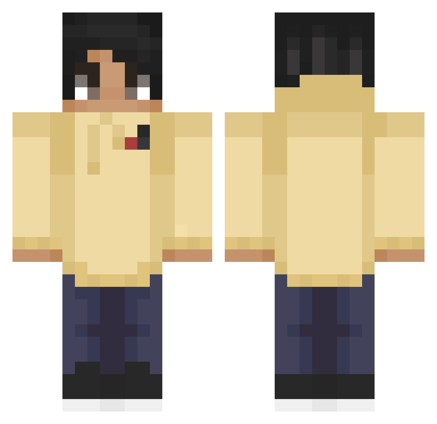 VigilsDad2 Minecraft skin, front and back view