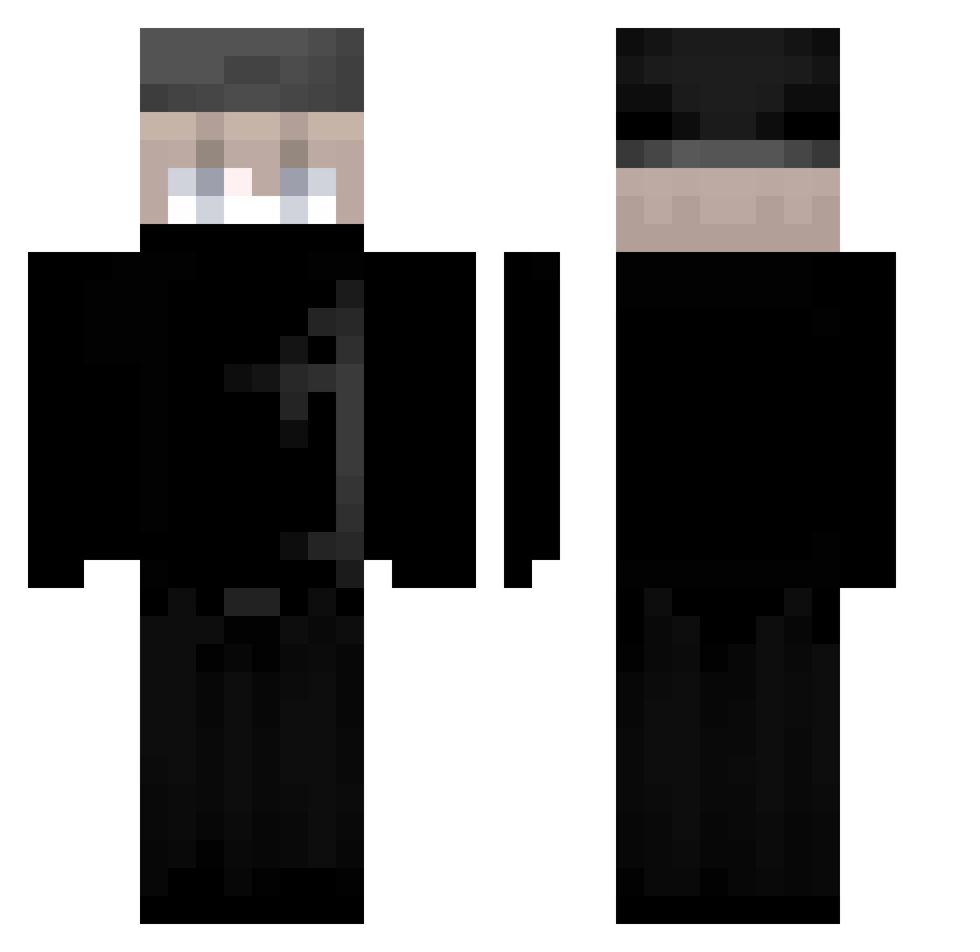 Nam2009 Minecraft skin, front and back view