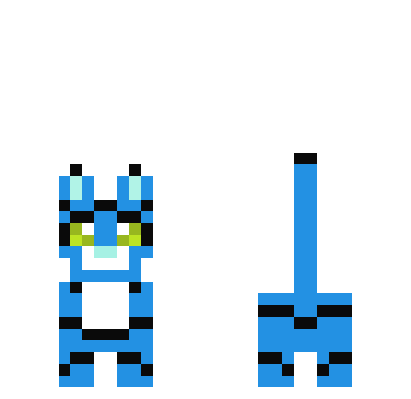 Merle_682 Minecraft skin, front and back view