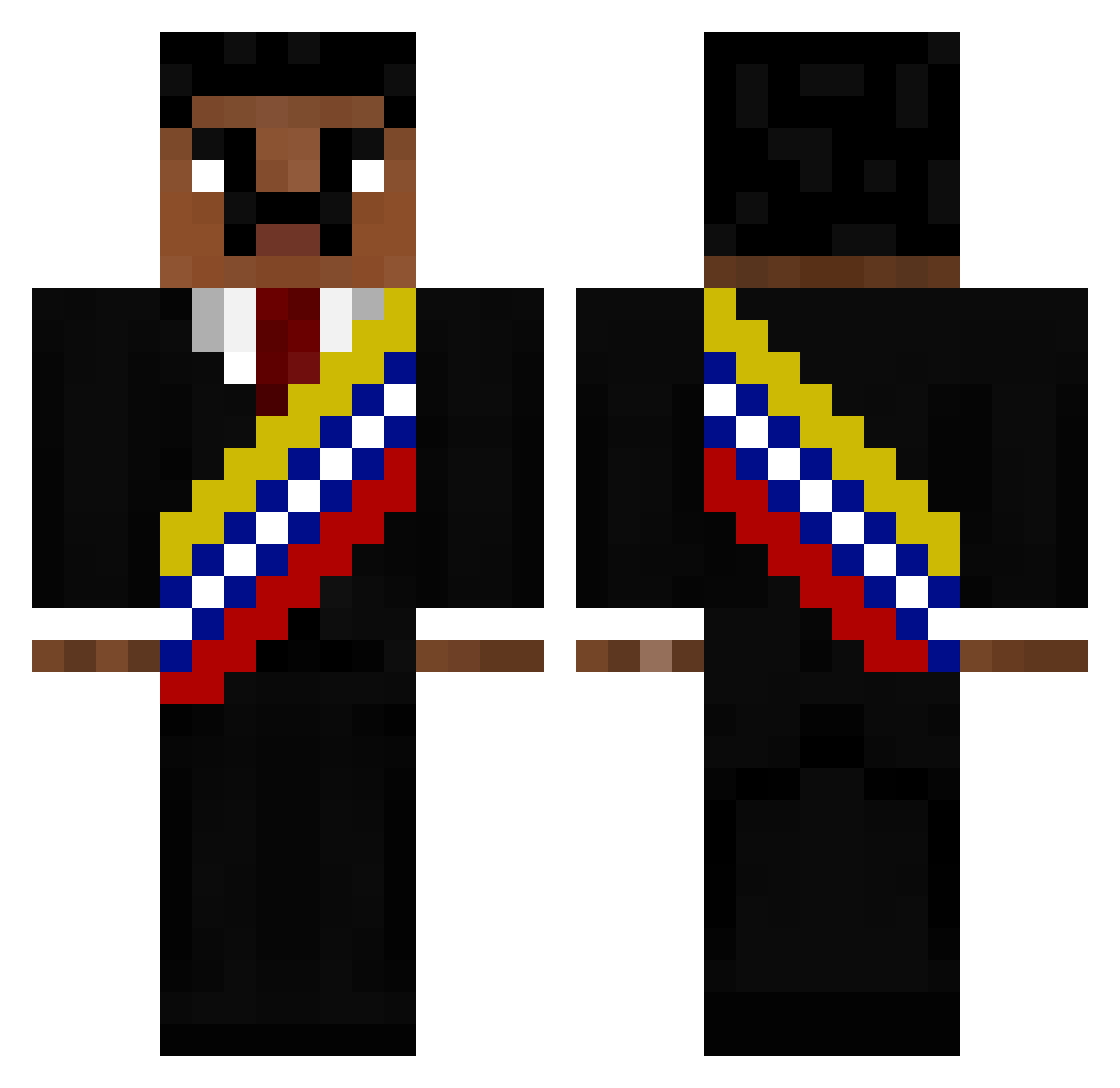 soulpromax21 Minecraft skin, front and back view