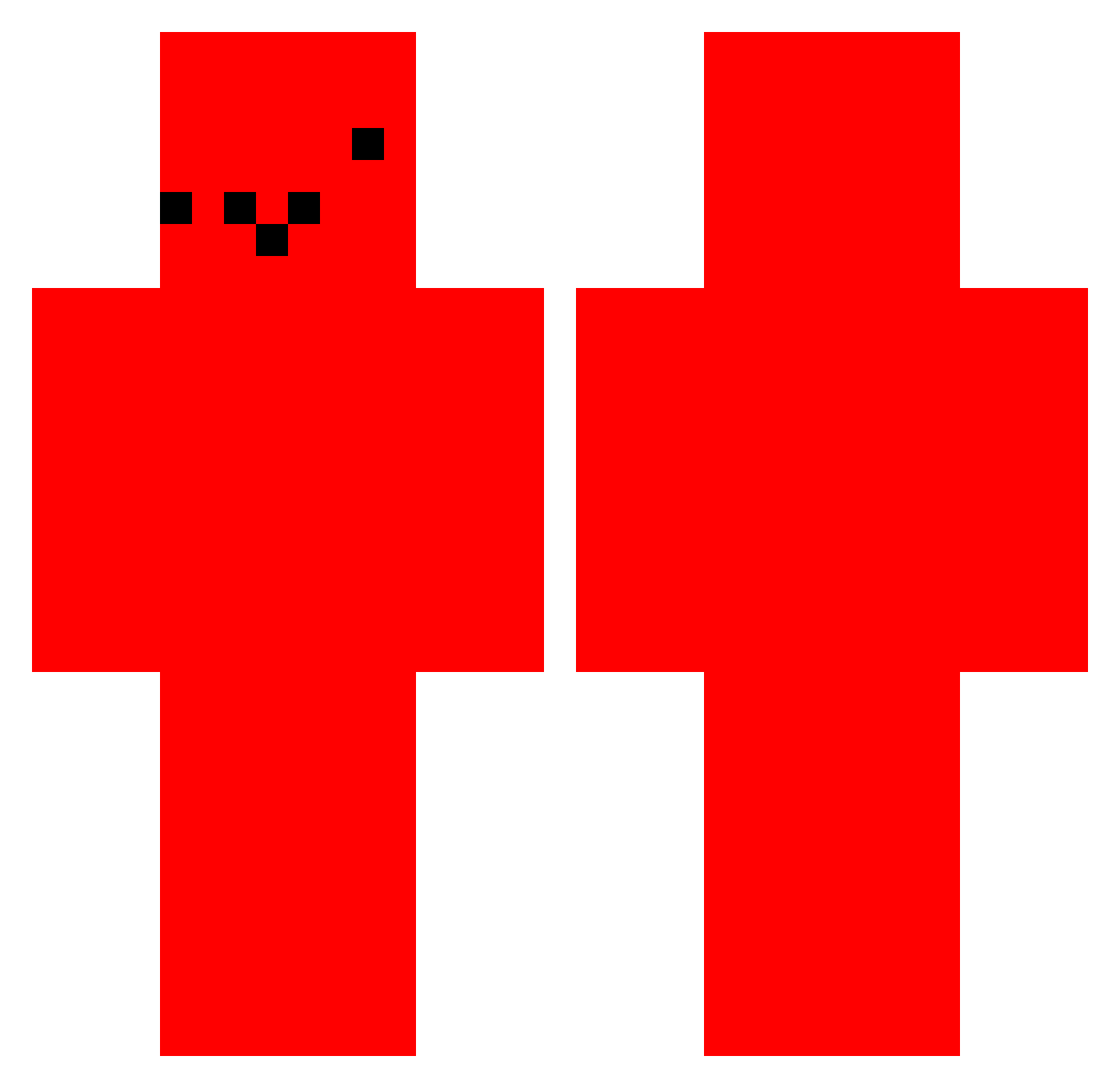 Nooby005 Minecraft skin, front and back view