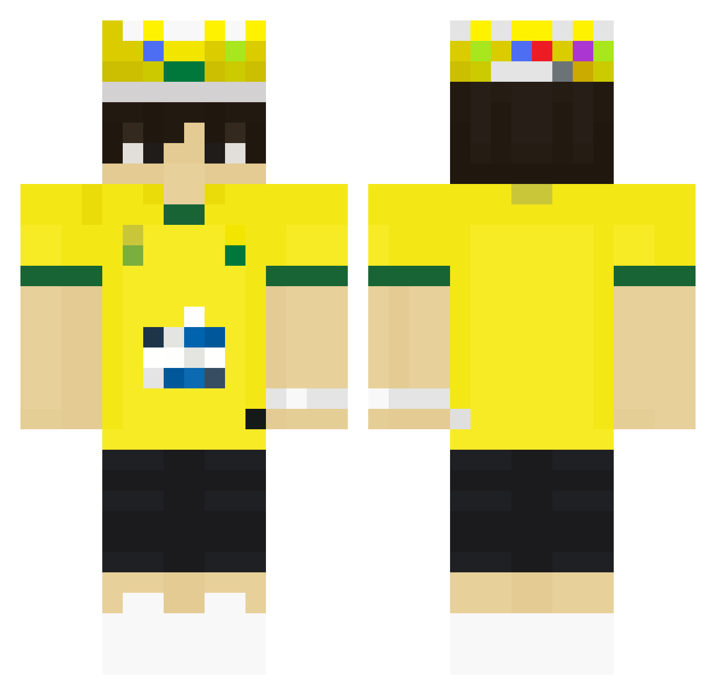 6njxm Minecraft skin, front and back view