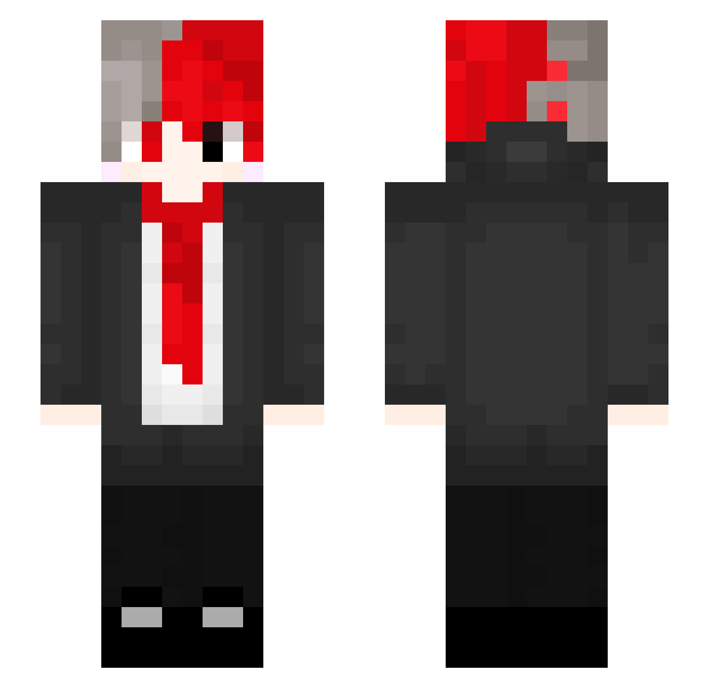 LrdHelmchen Minecraft skin, front and back view