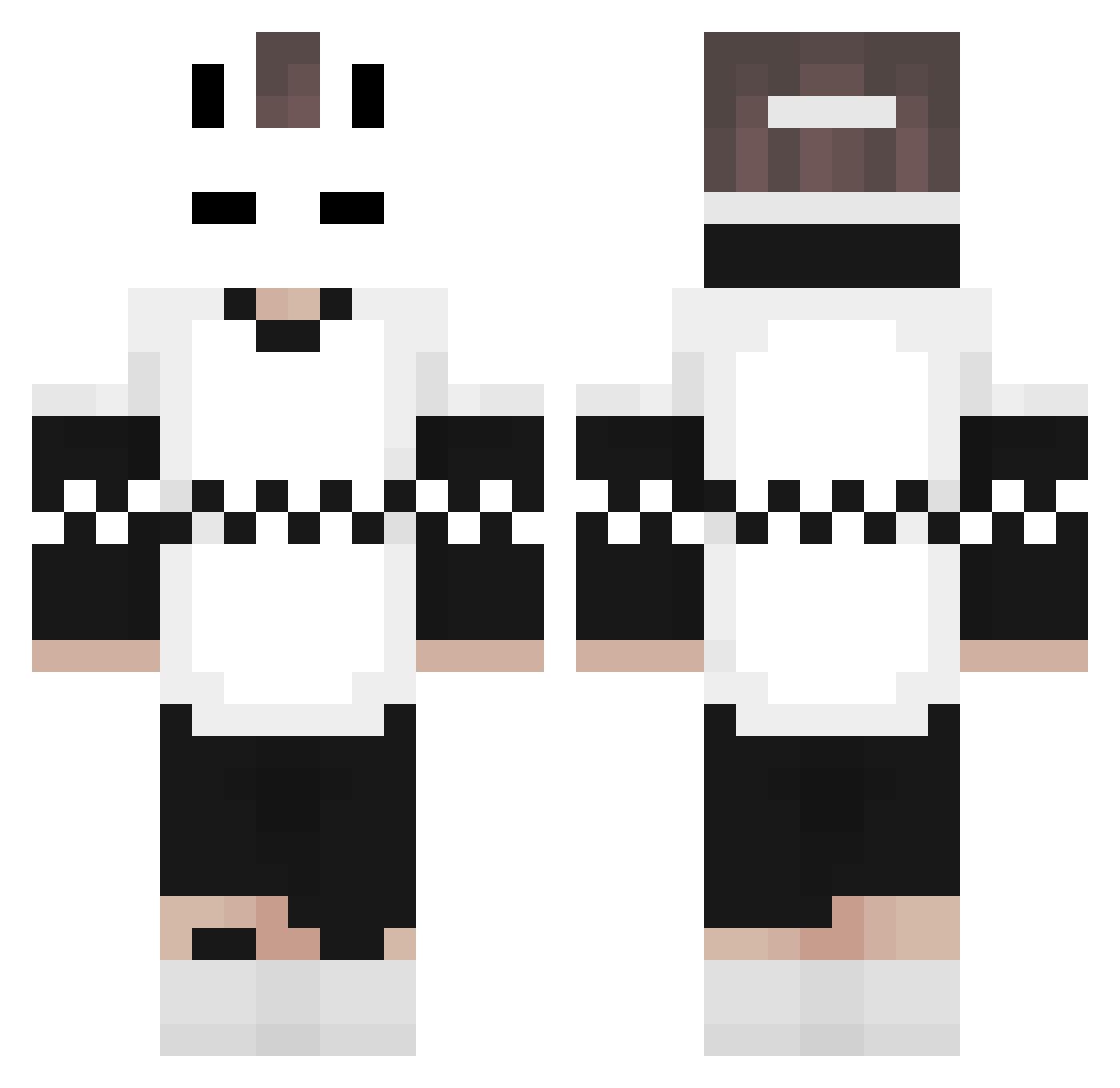 Dark_F0x Minecraft skin, front and back view