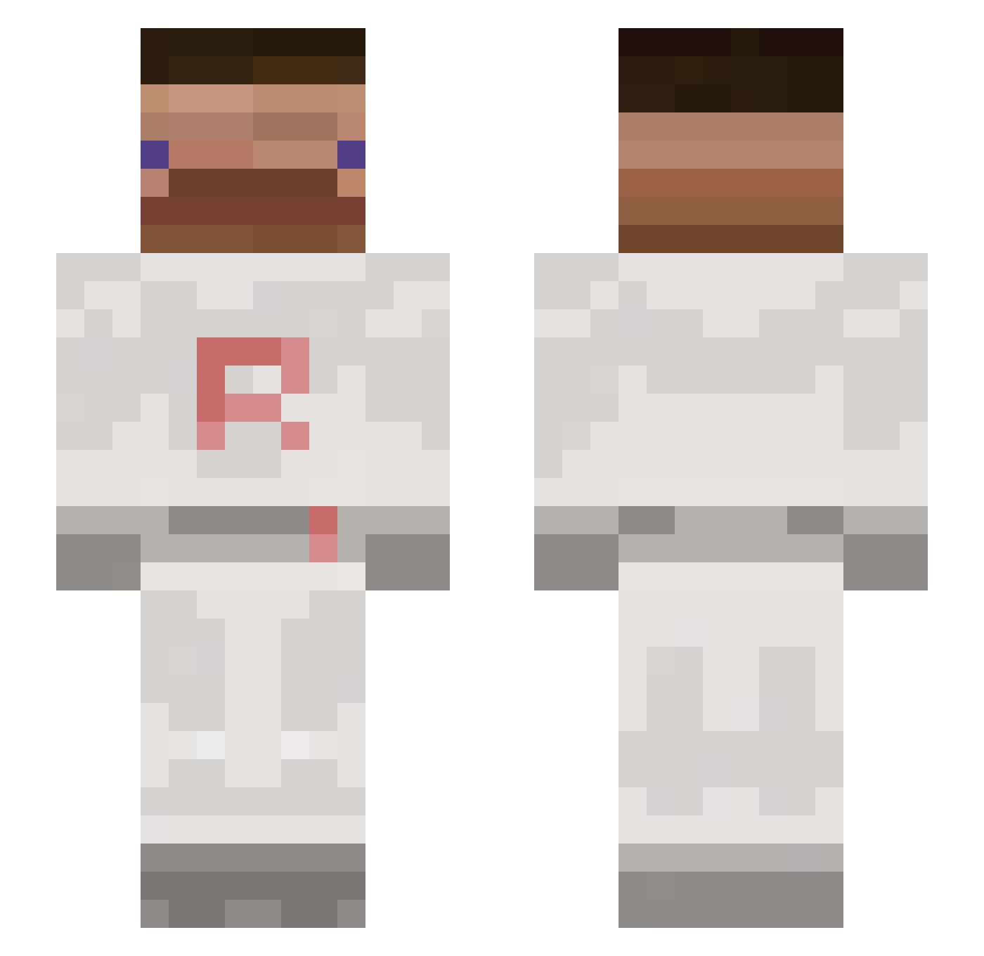 timeolamenace Minecraft skin, front and back view