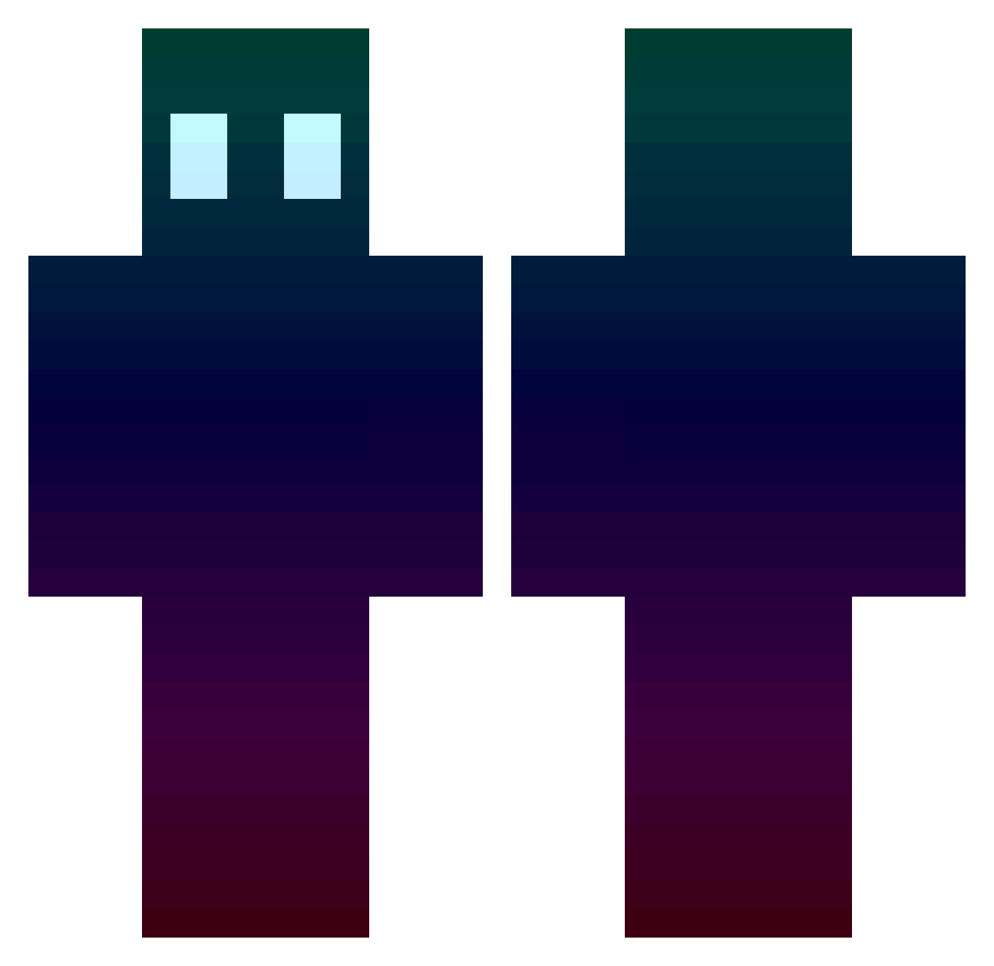 Tintirriolu Minecraft skin, front and back view
