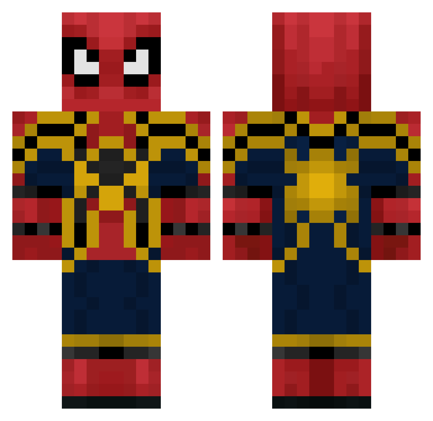 yuchaniyeyo Minecraft skin, front and back view