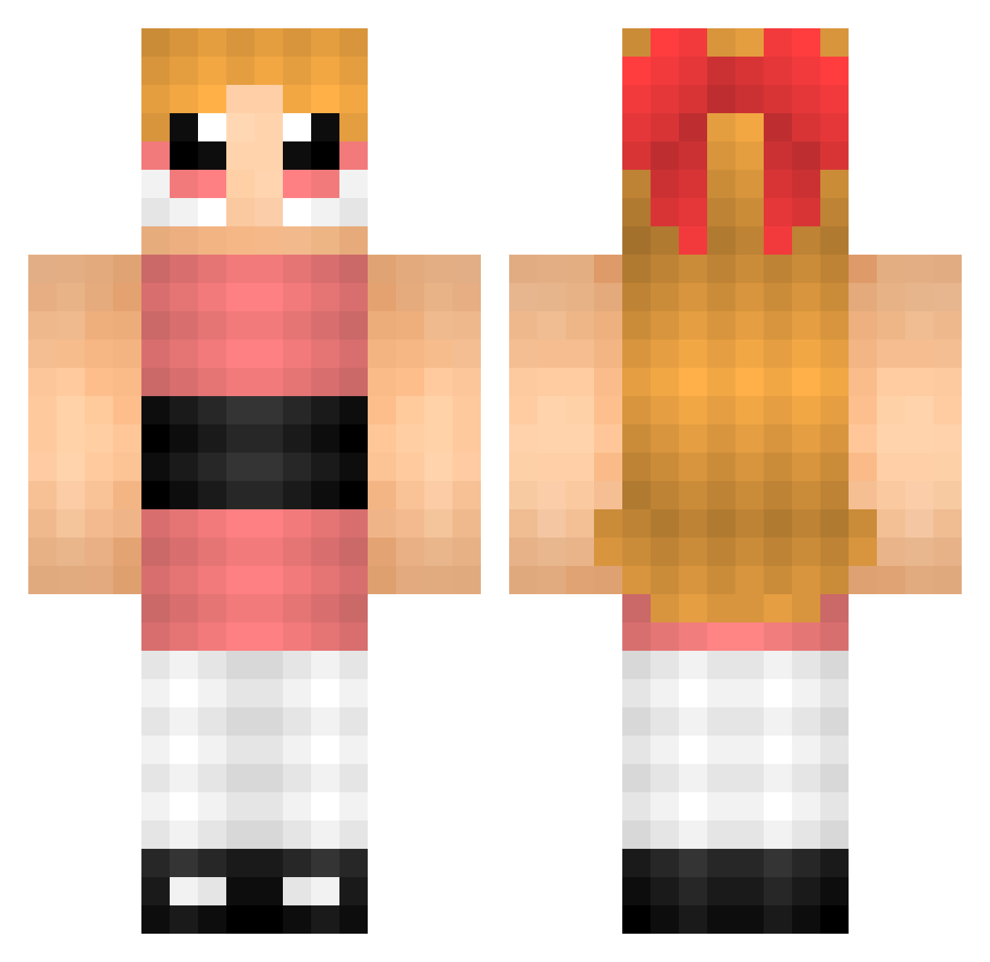 alexmarin629 Minecraft skin, front and back view