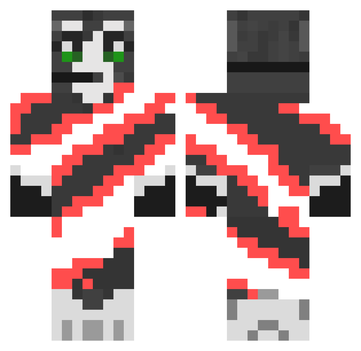 whatsamajig Minecraft skin, front and back view
