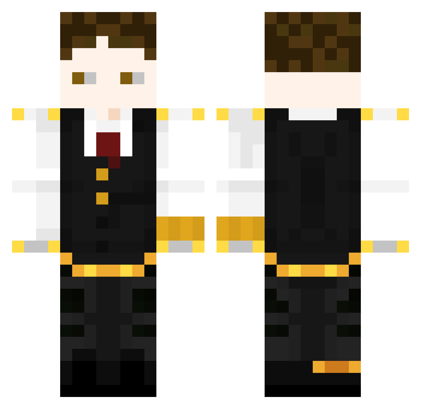 Anonyme_207 Minecraft skin, front and back view