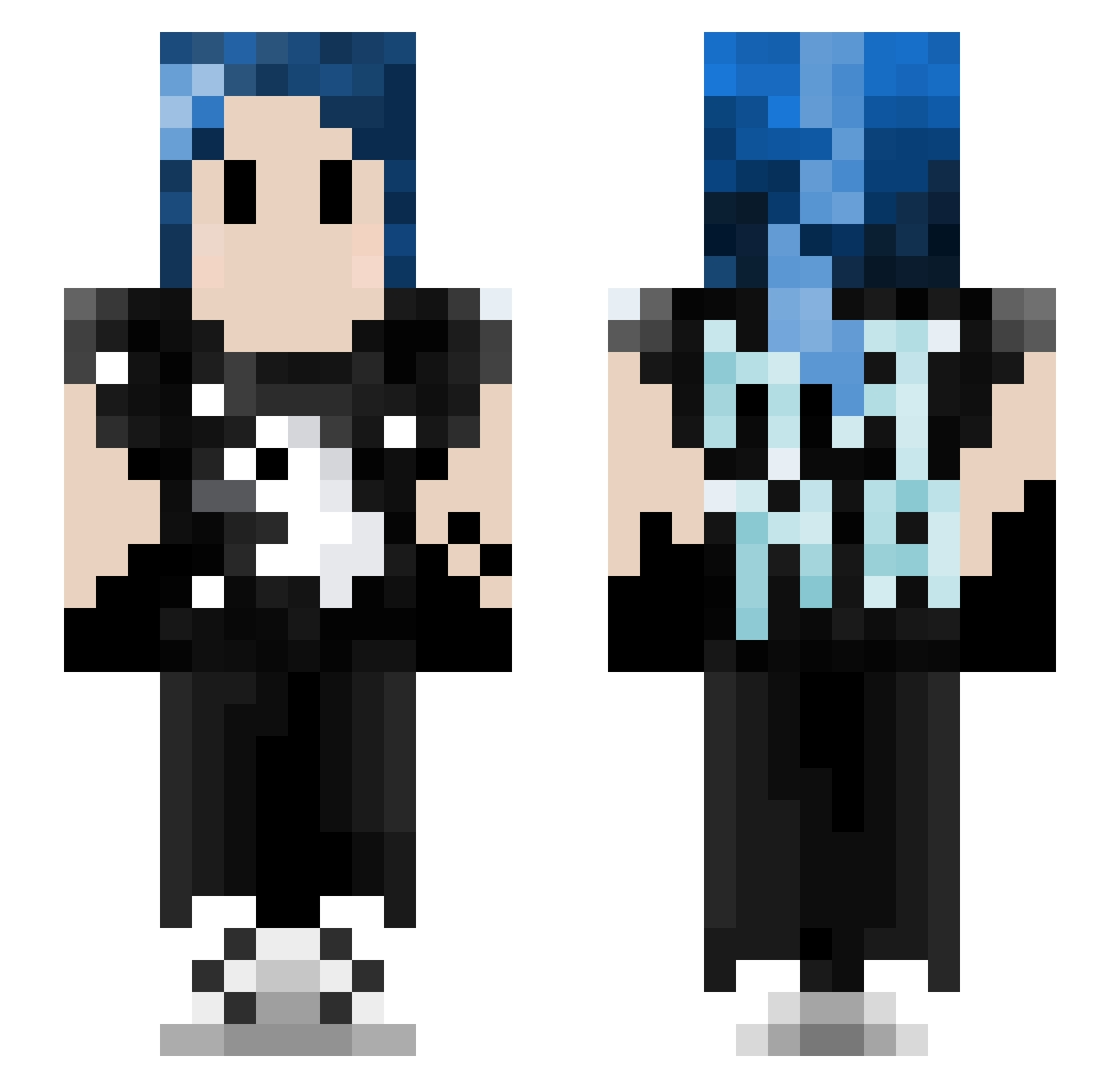 LisoOneAndOnly Minecraft skin, front and back view
