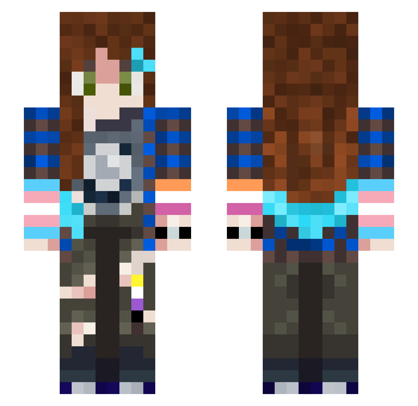 ichfresa - trans flag Minecraft skin