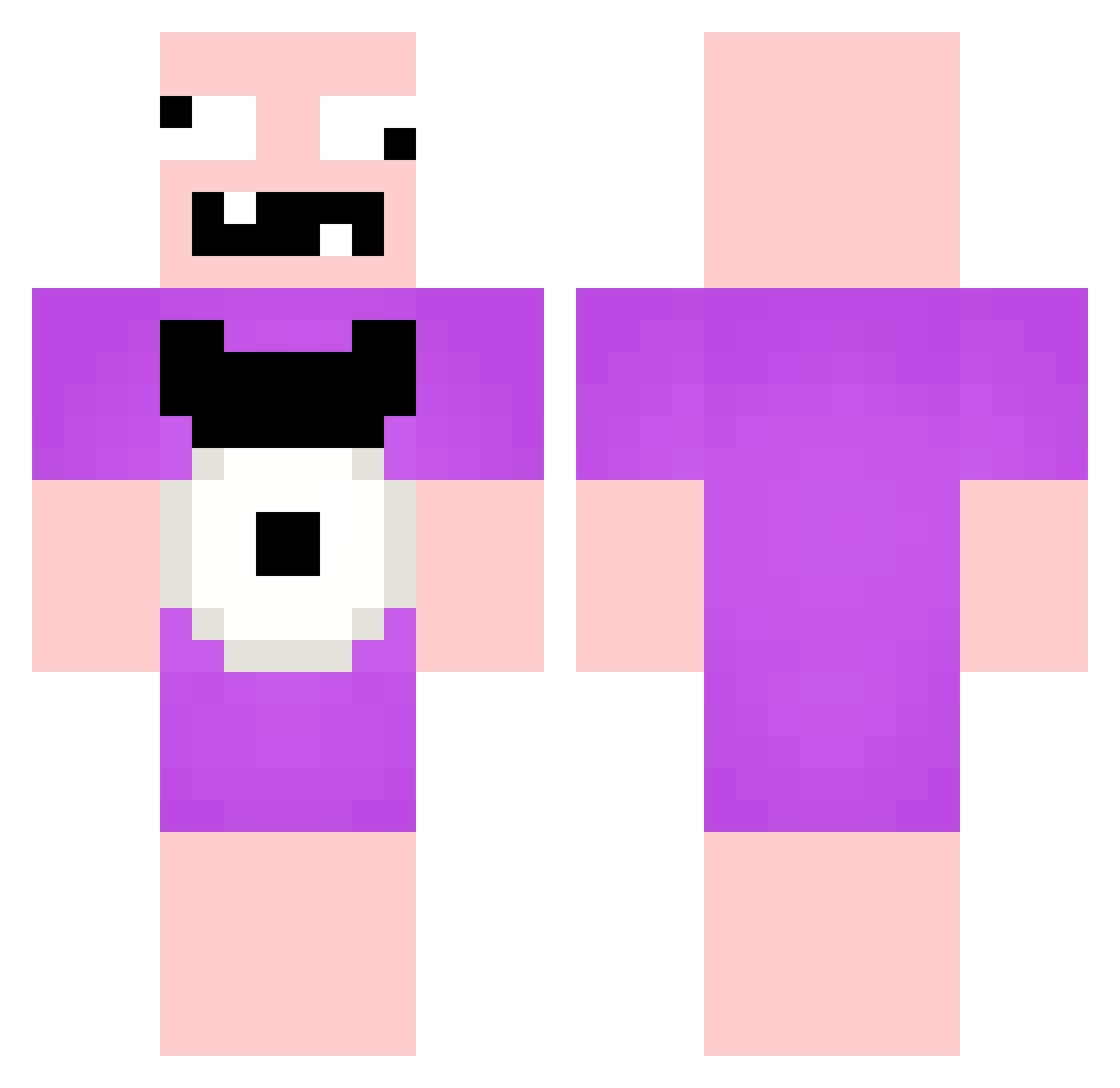 SmaQkedEm Minecraft skin, front and back view
