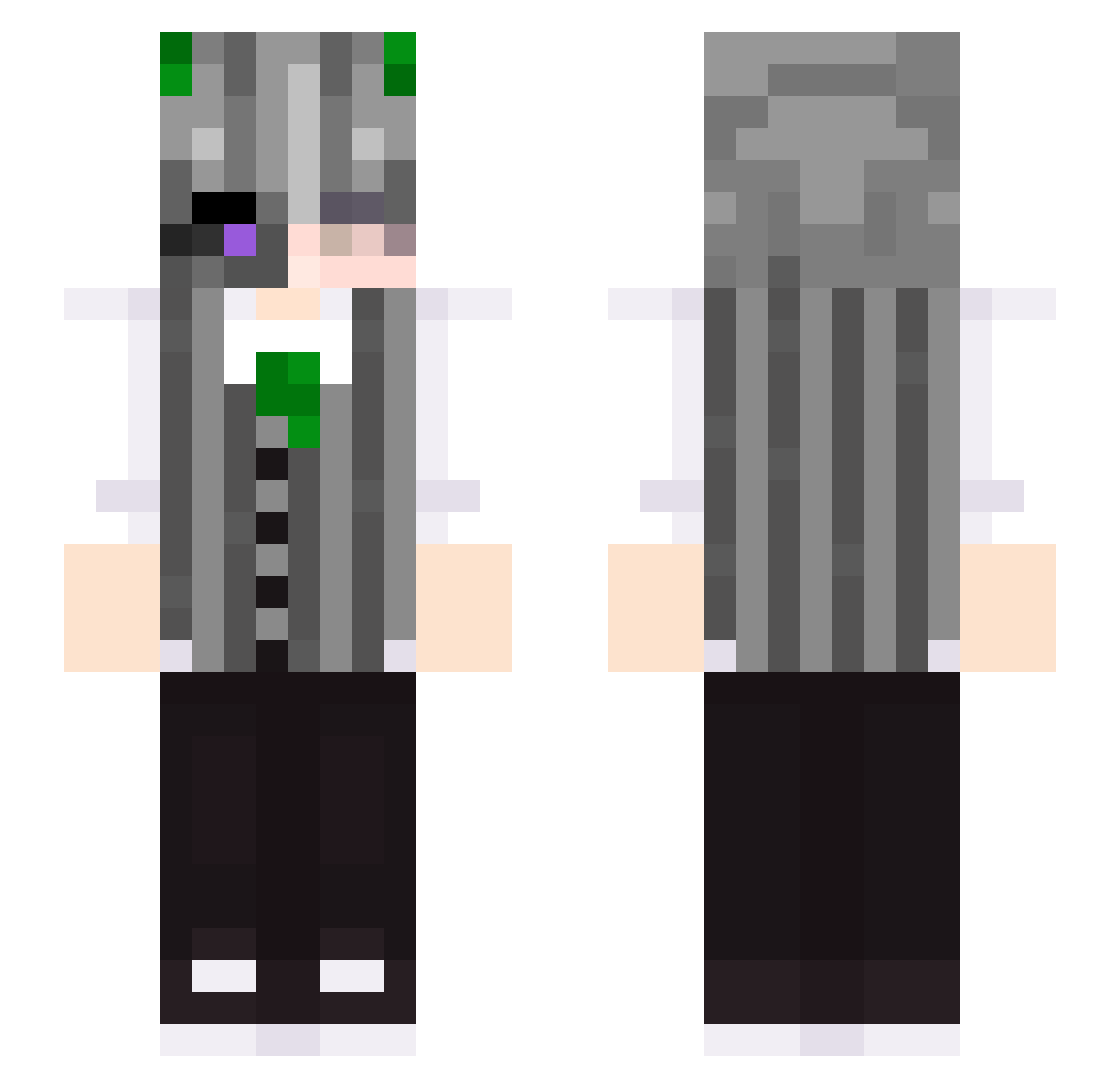 failure26 Minecraft skin, front and back view
