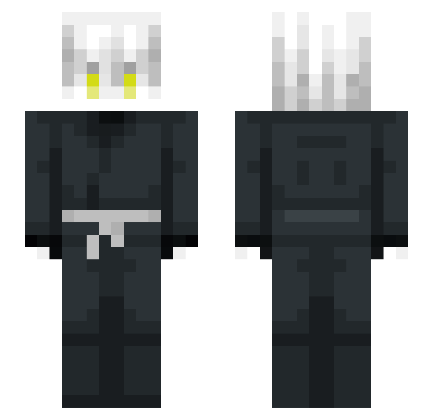 Fart_Whiff Minecraft skin, front and back view