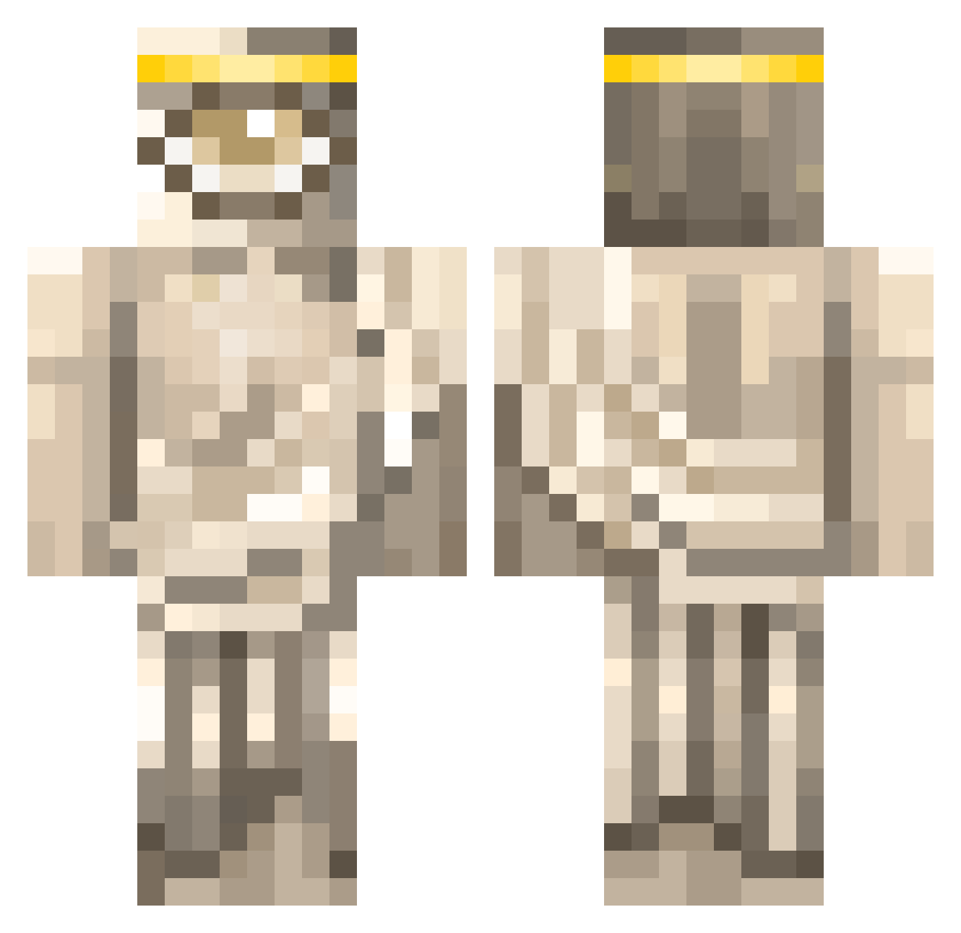 Do_The_Creeper Minecraft skin, front and back view