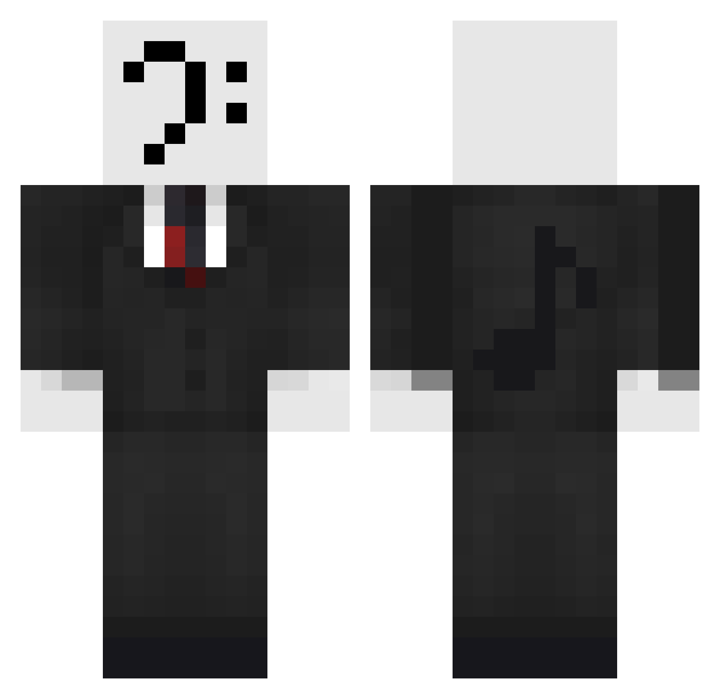 Va6uumch9ir Minecraft skin, front and back view