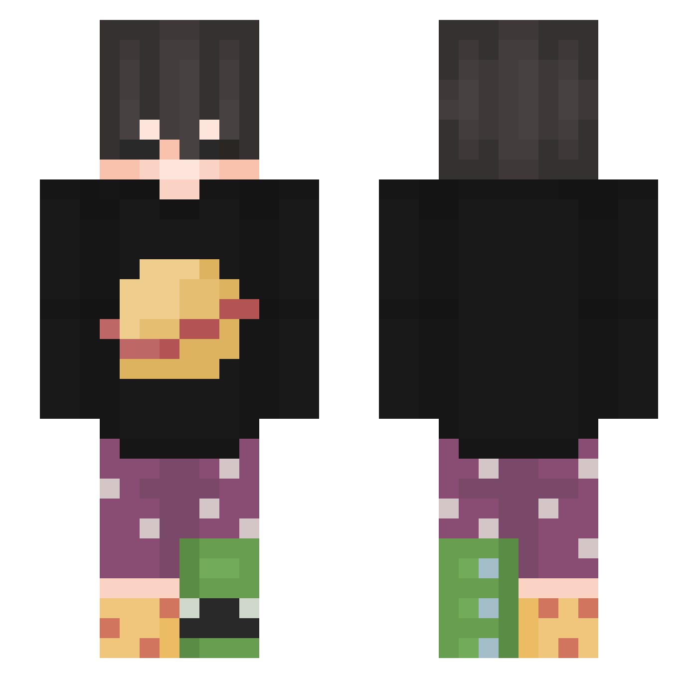 Estrilluim_96 Minecraft skin, front and back view