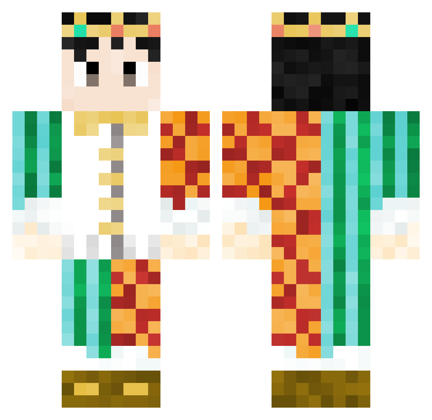 tanguita03 Minecraft skin, front and back view
