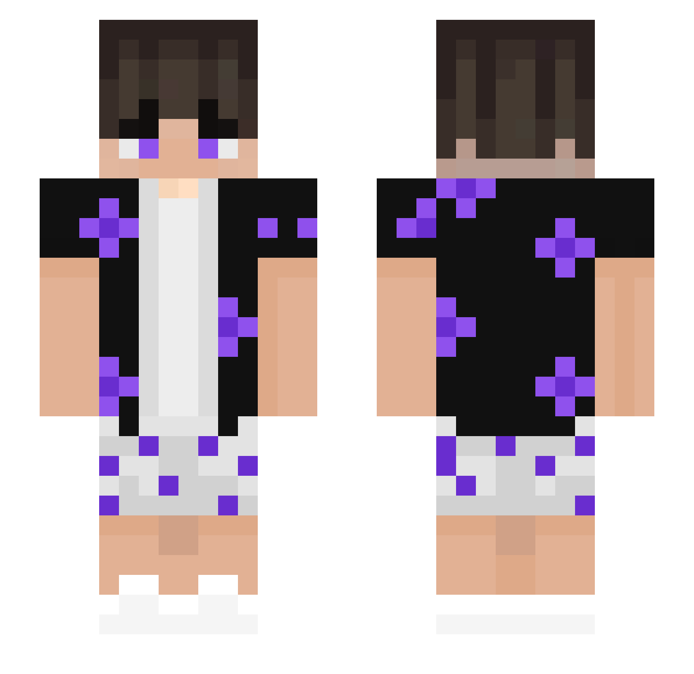 Boskiwiater Minecraft skin, front and back view