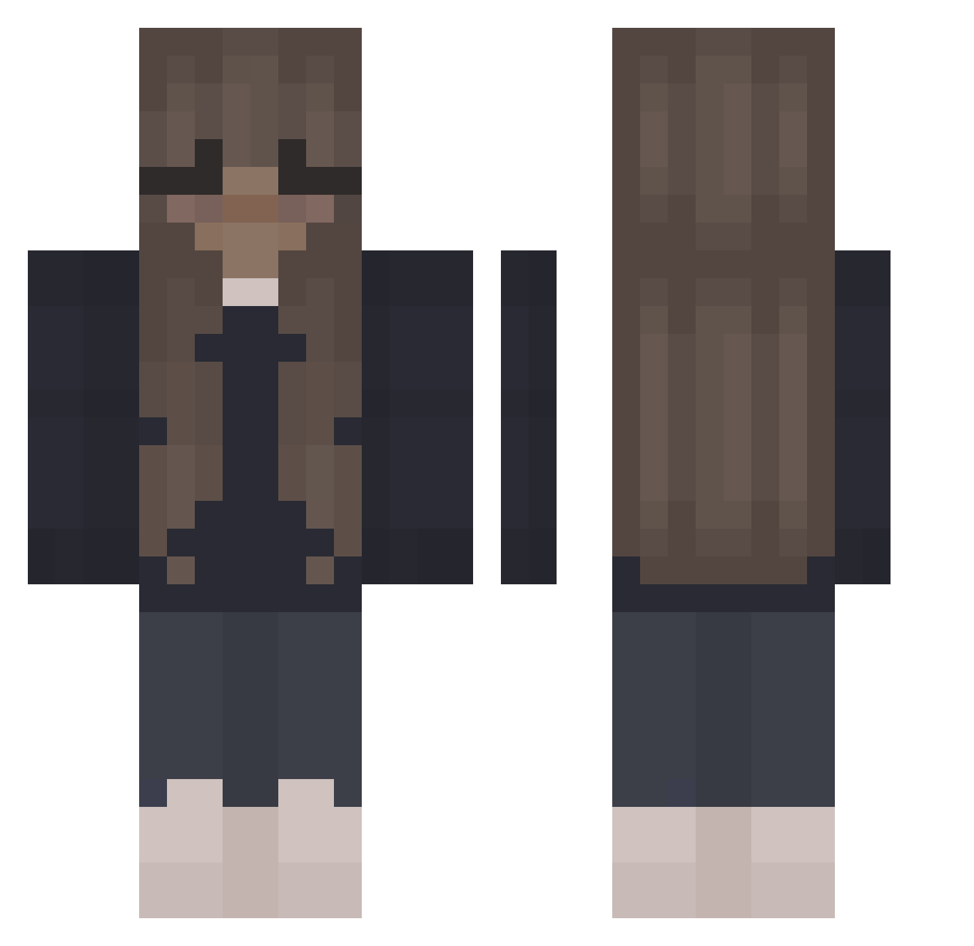 sazda04 Minecraft skin, front and back view