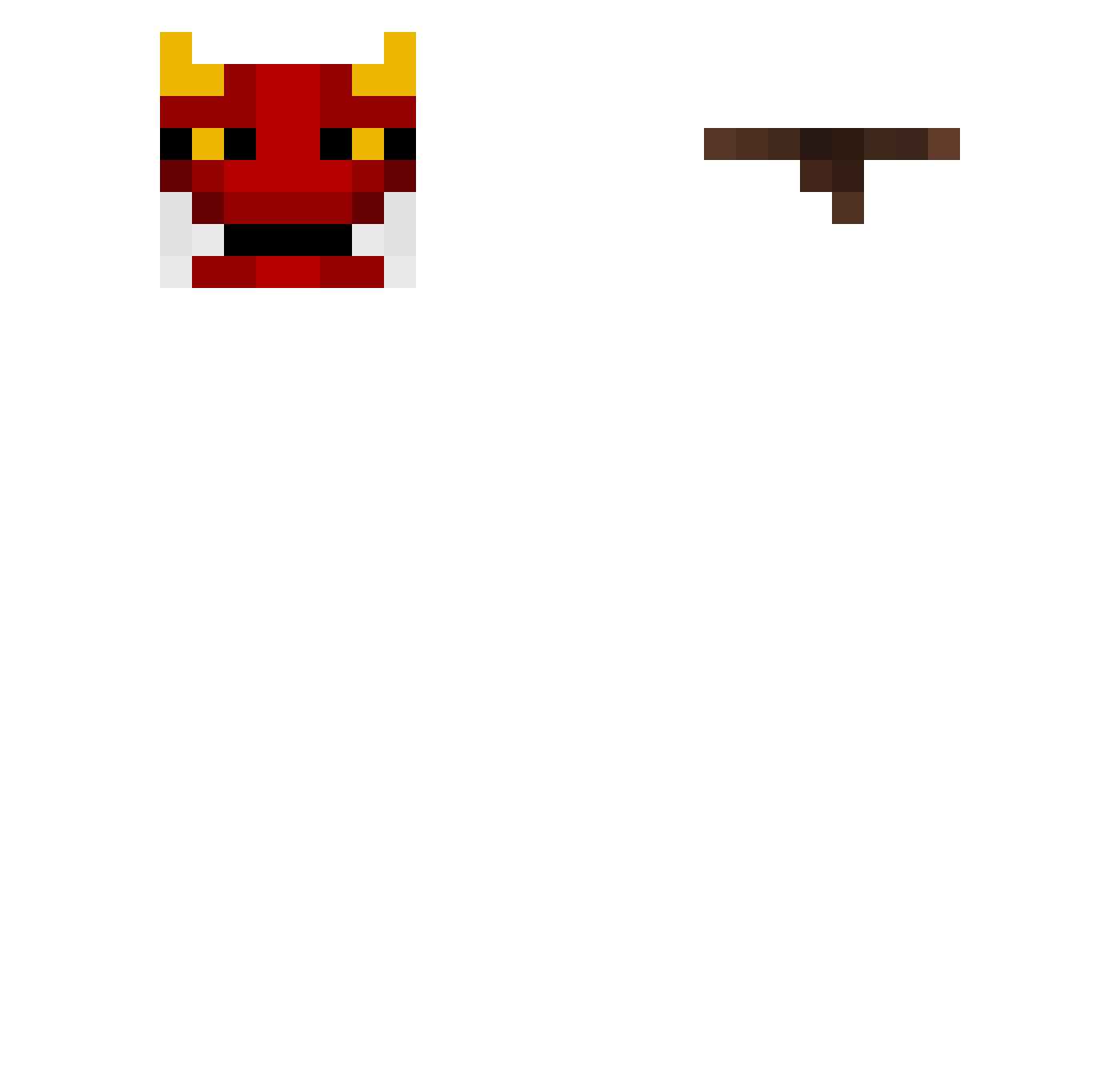 mooninspire Minecraft skin, front and back view