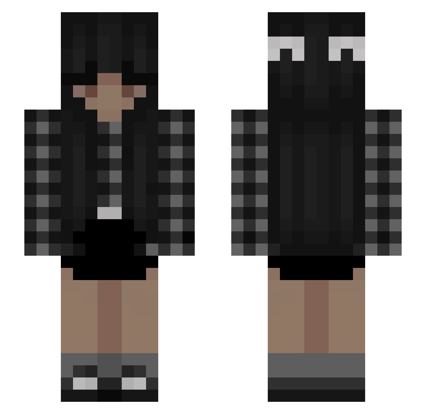 Twilight4991 Minecraft skin, front and back view