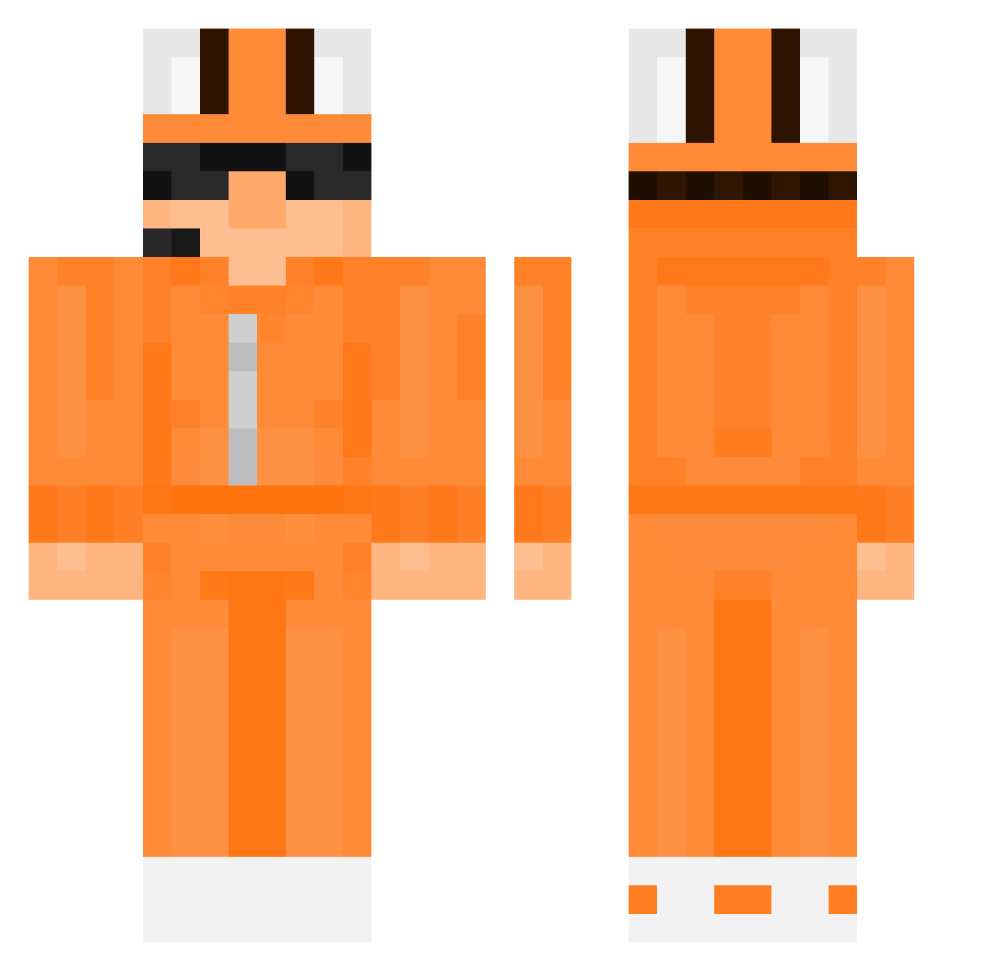 LilXapto Minecraft skin, front and back view